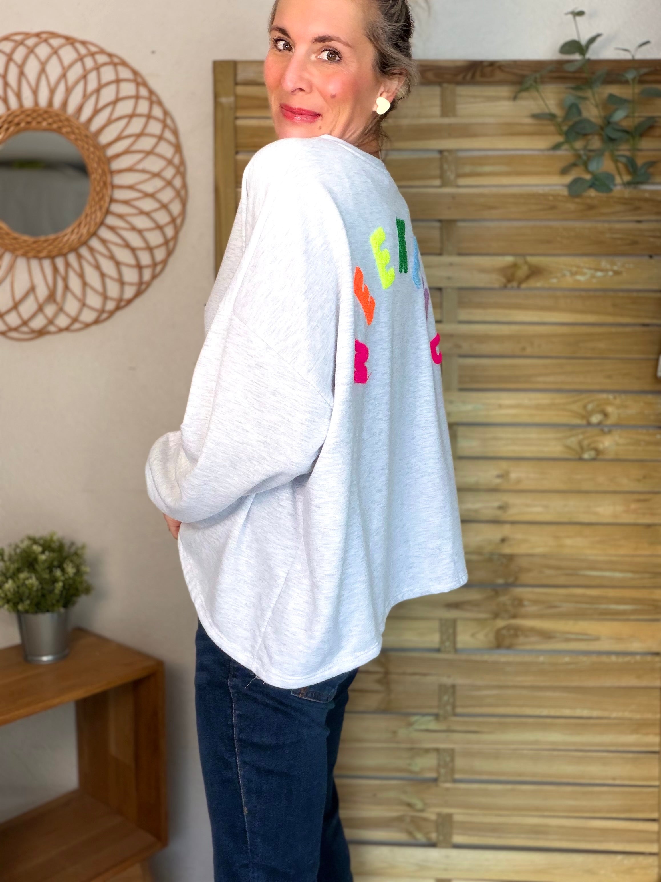 Sweat oversized WEEK END multicolore - GINA
