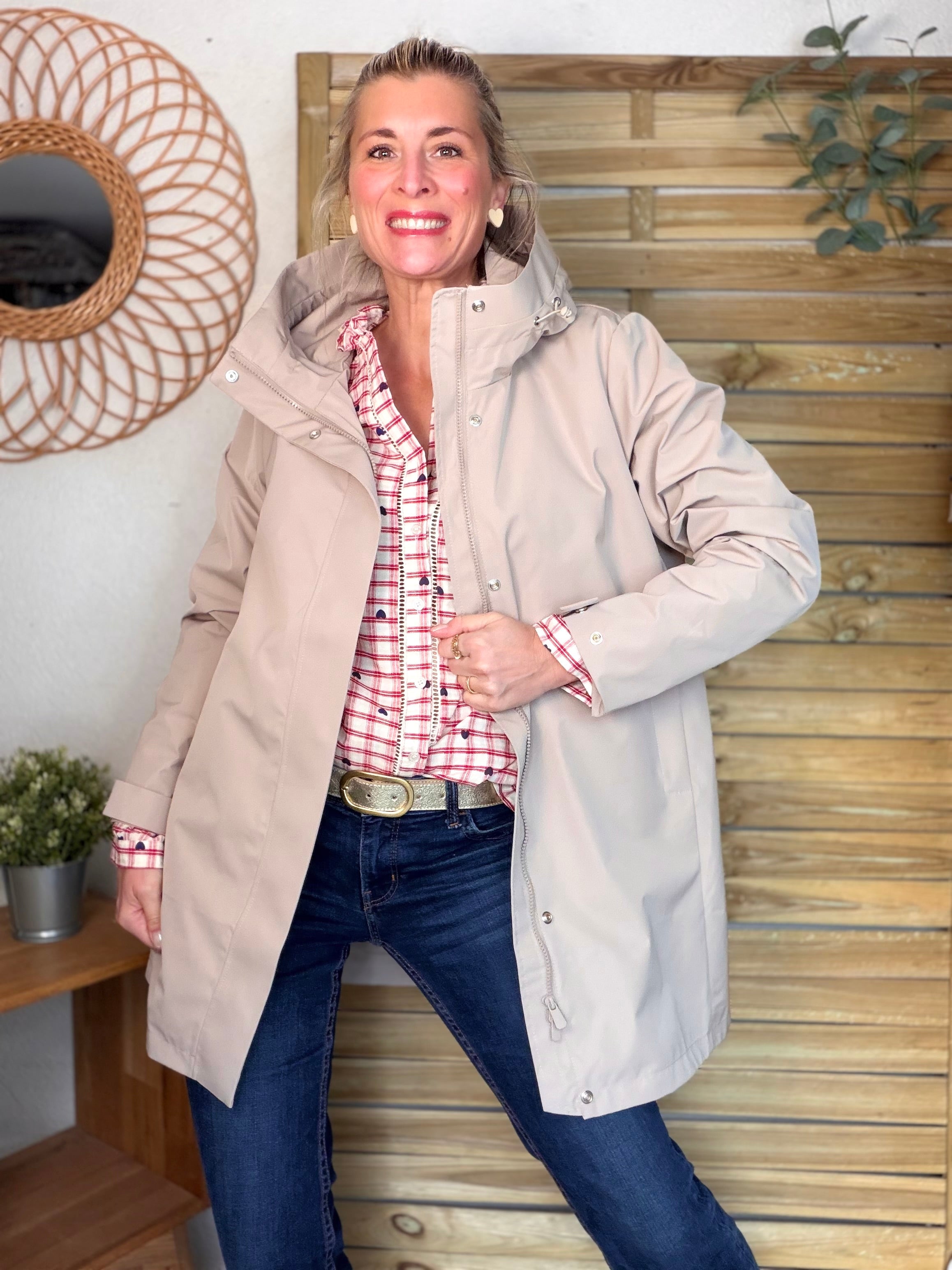 Imperméable LAURENCE long - Beige