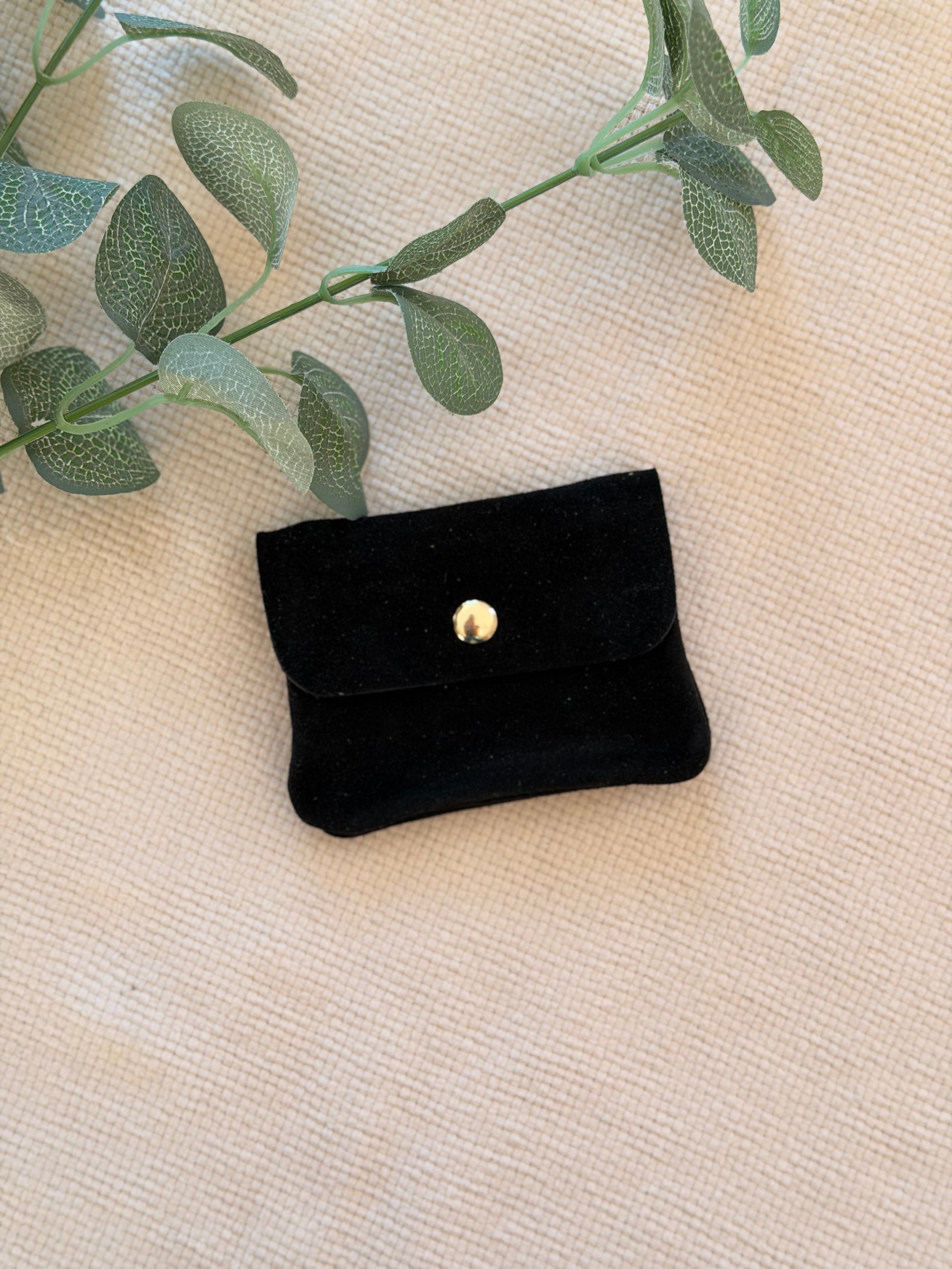 Porte monnaie / porte carte en cuir daim ACHILLE