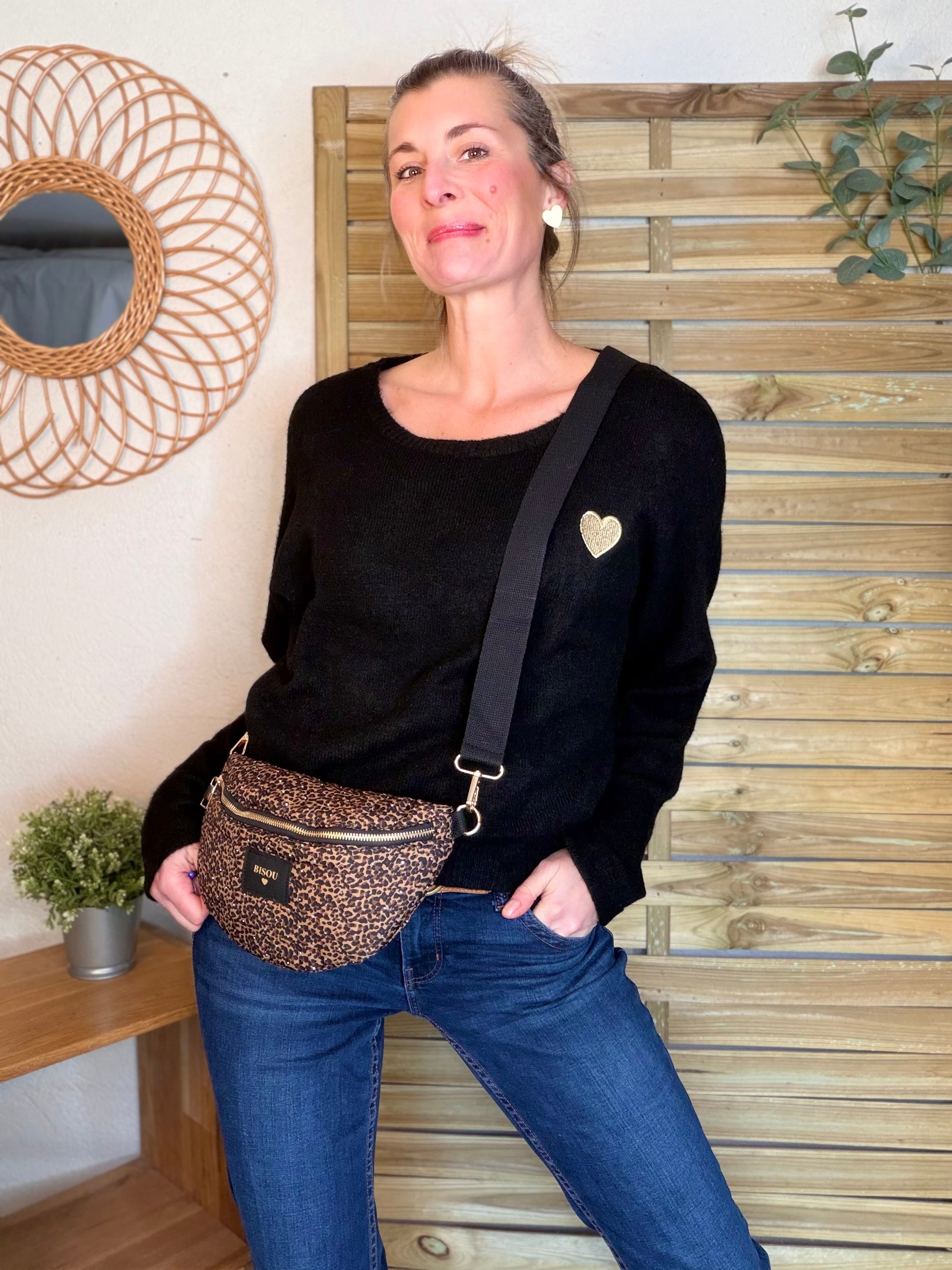 Sac banane avec strass BONNIE - Léo Bisous
