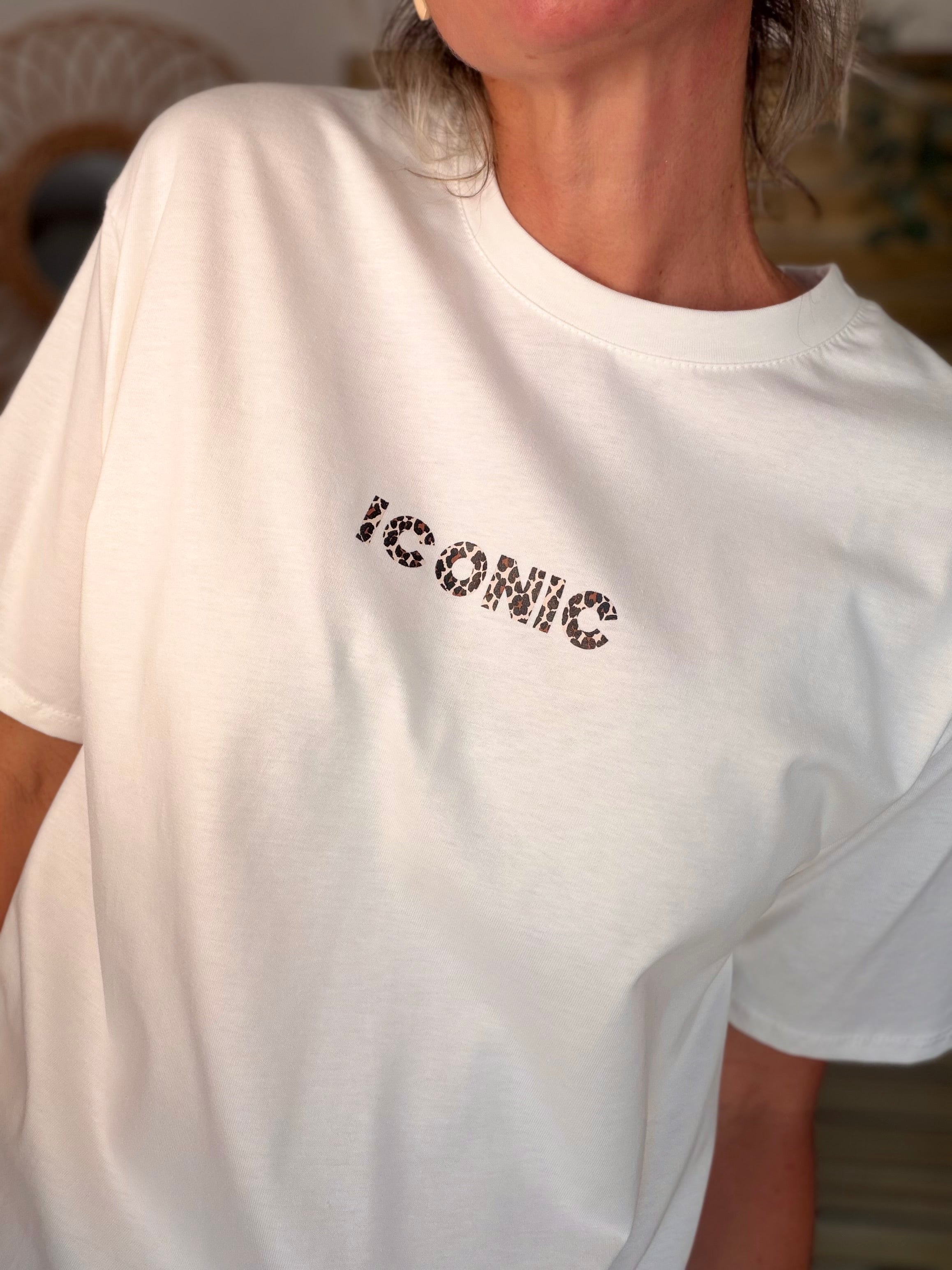 Tee shirt ICONIC Léo LÉONA Blanc