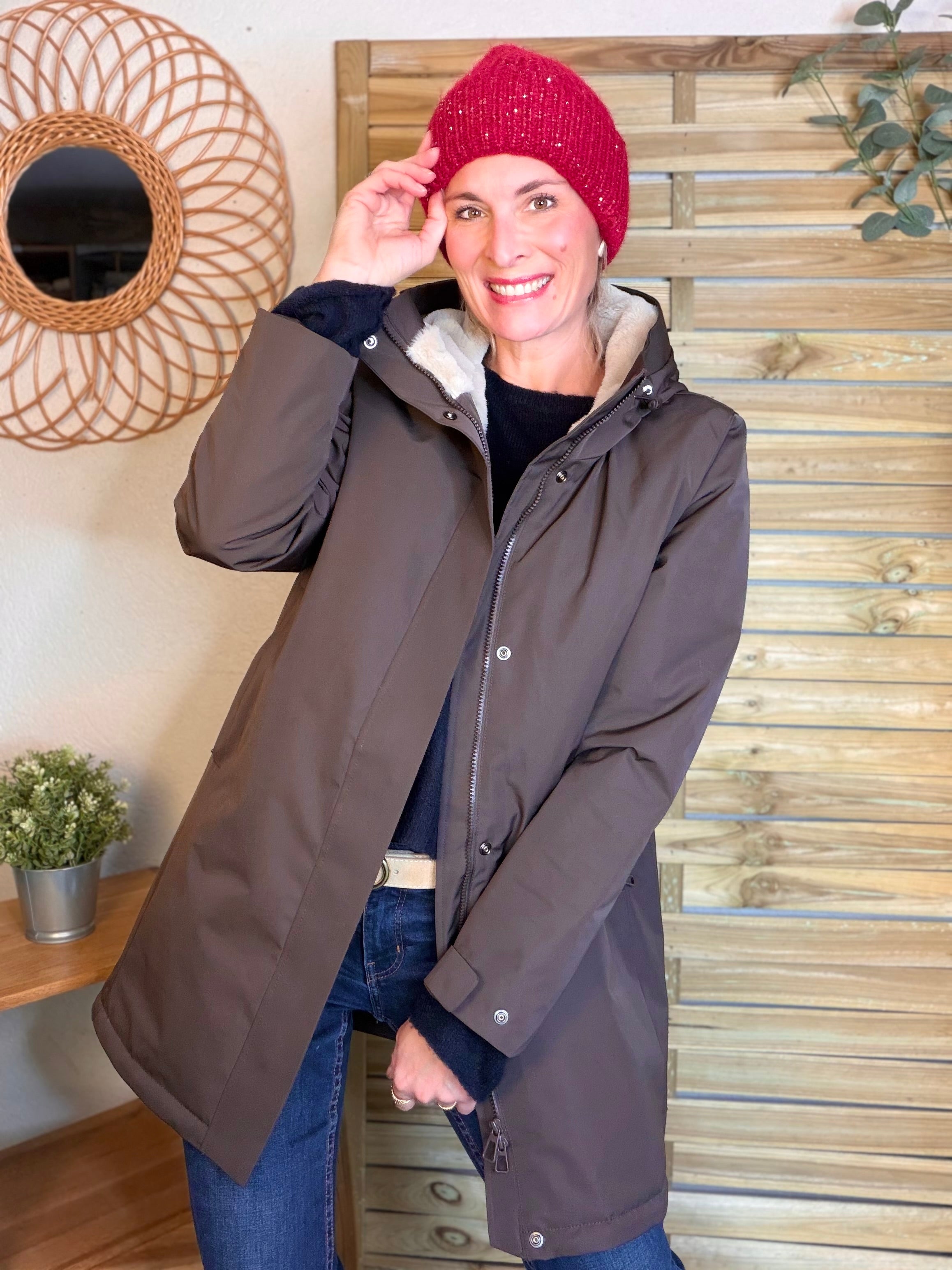 Bonnet en laine avec sequins ÉLOI