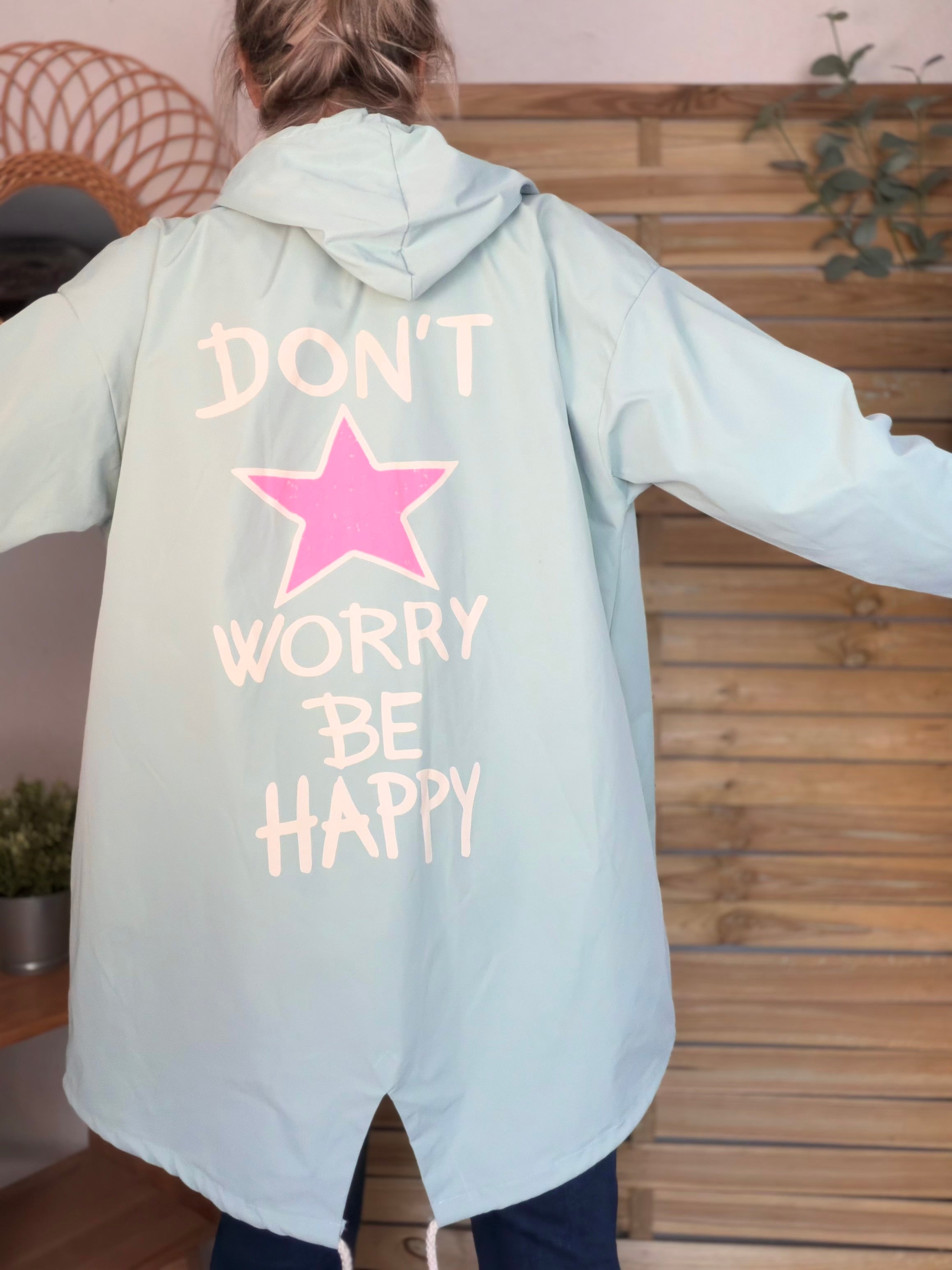 Veste Coupe vent long LESLIE - Vert d'eau