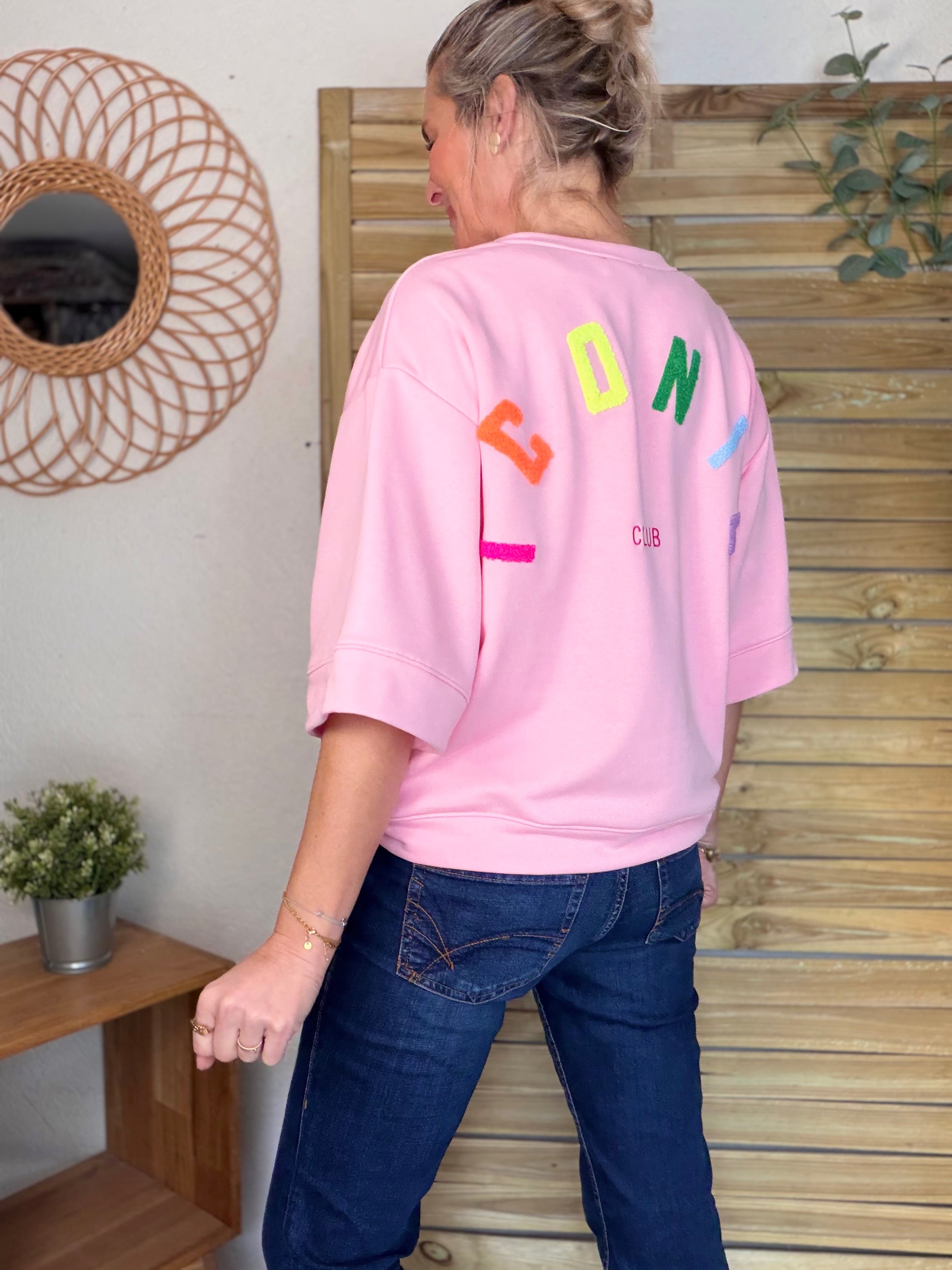 Sweat oversized ICONIC Club - ILONA Rose