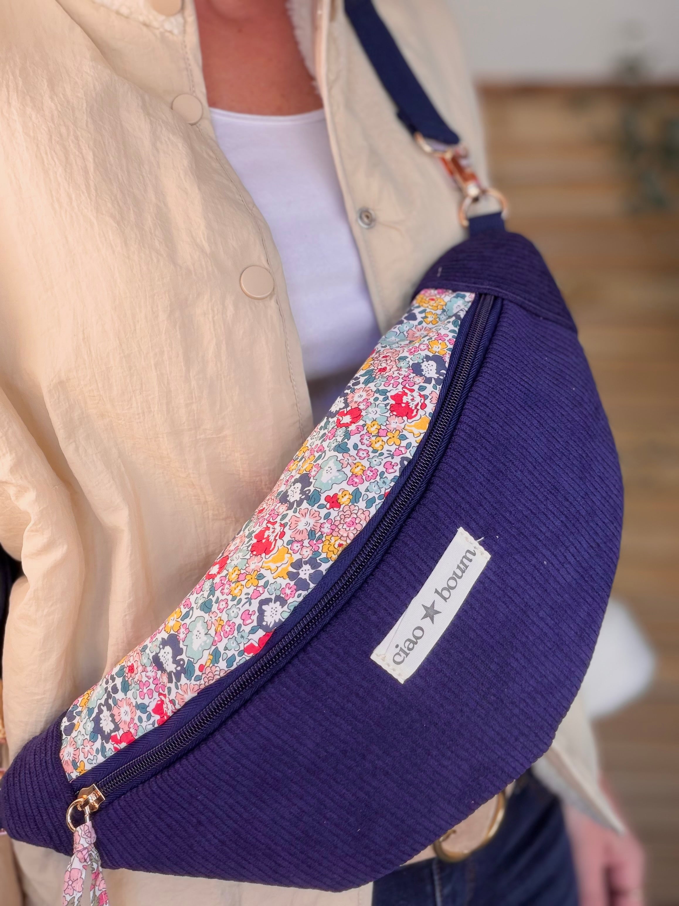 Sac banane Ciao Boum - IVY Liberty - Bleu marine