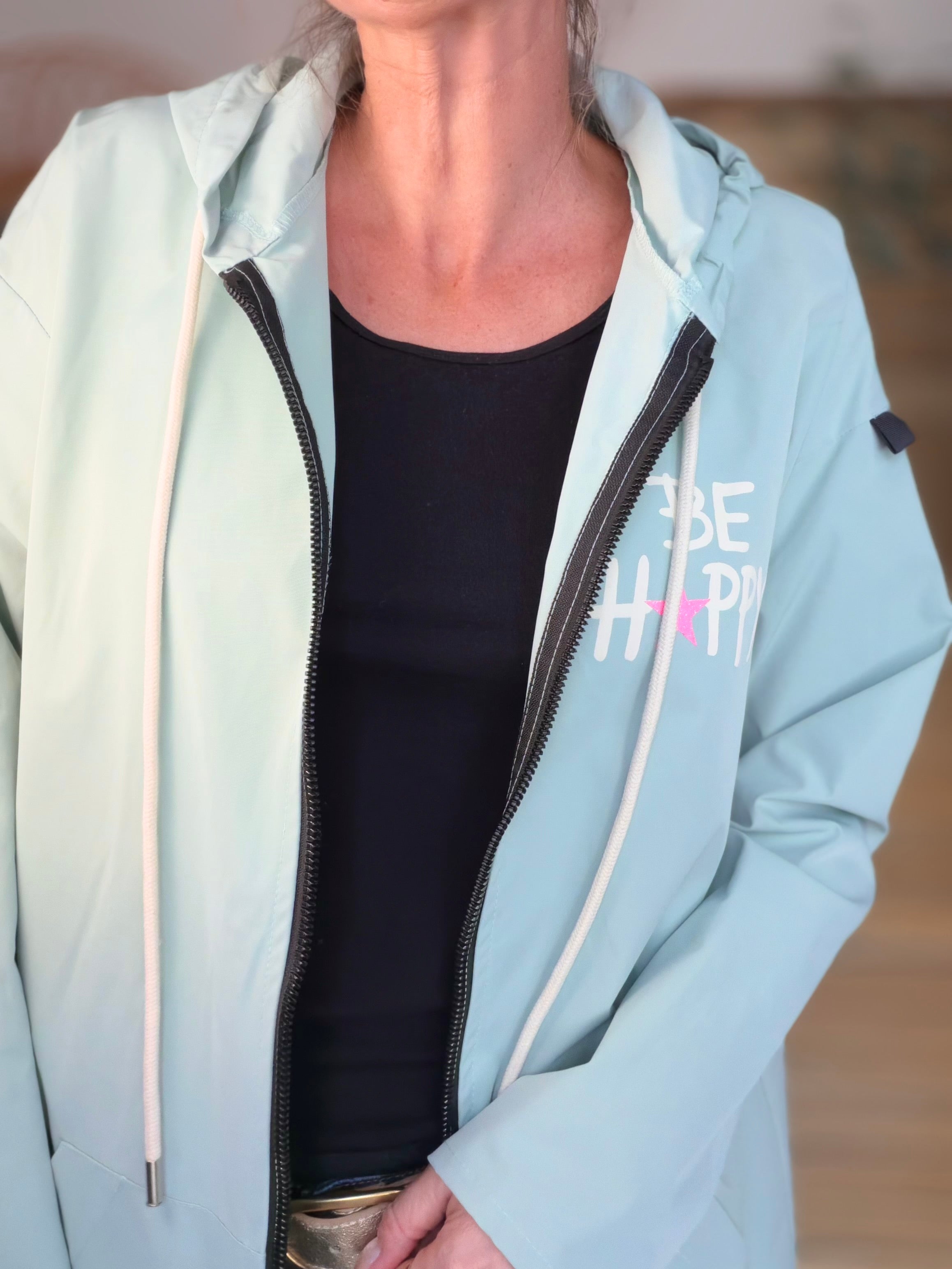 Veste Coupe vent long LESLIE - Vert d'eau