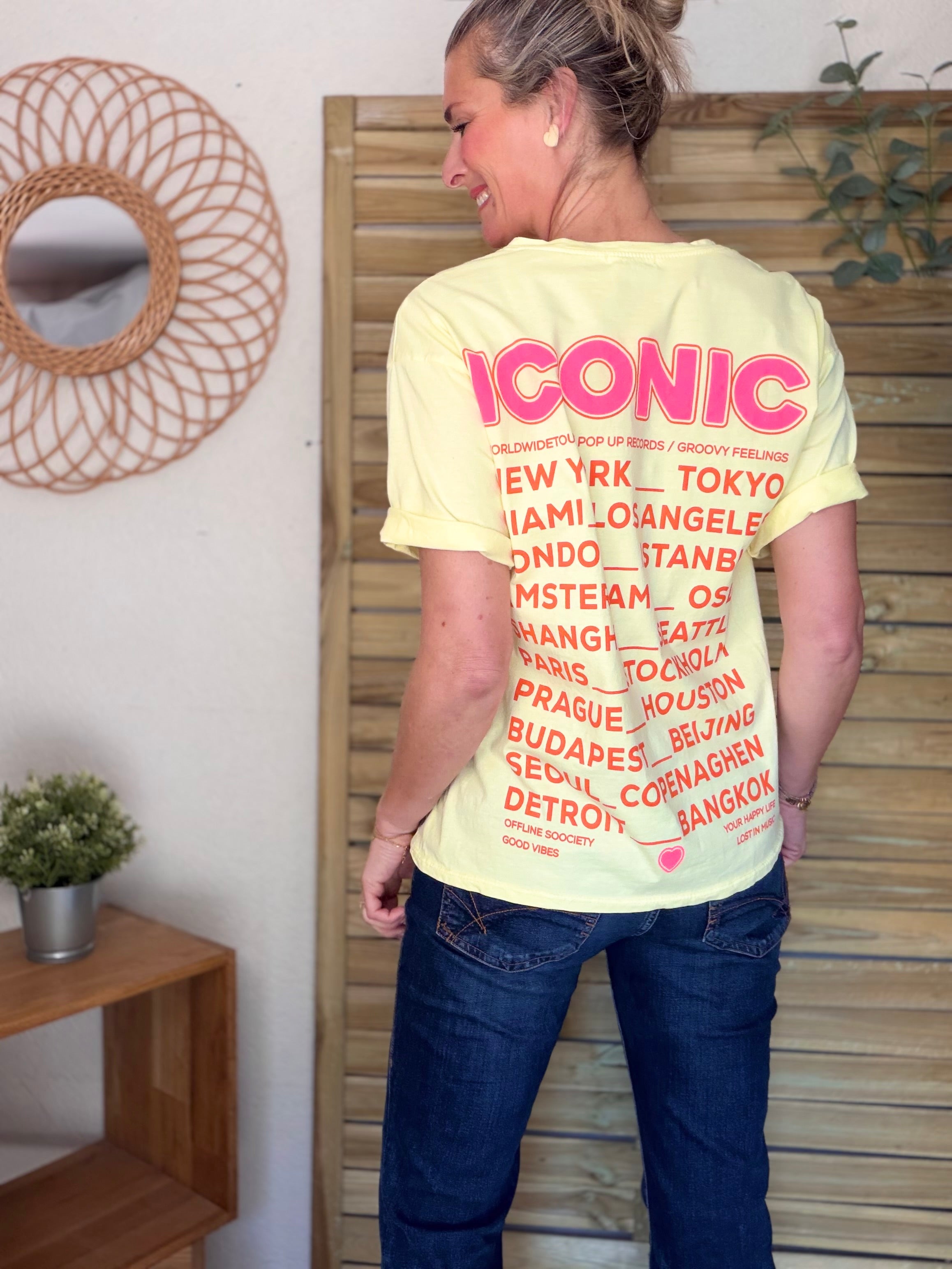 Tee shirt ICONIC DANA Jaune