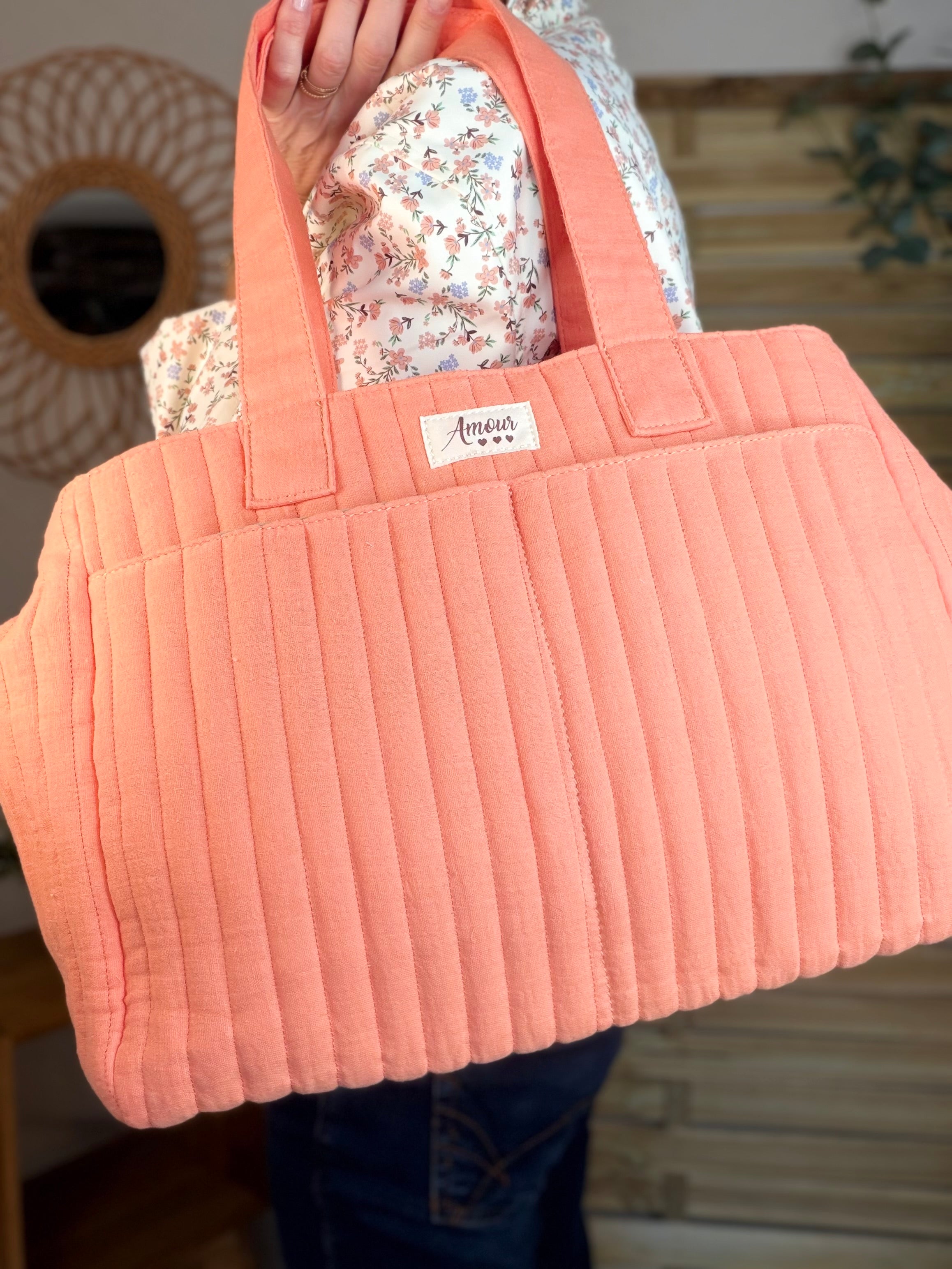 Sac week-end / à langer ANTONIN Corail