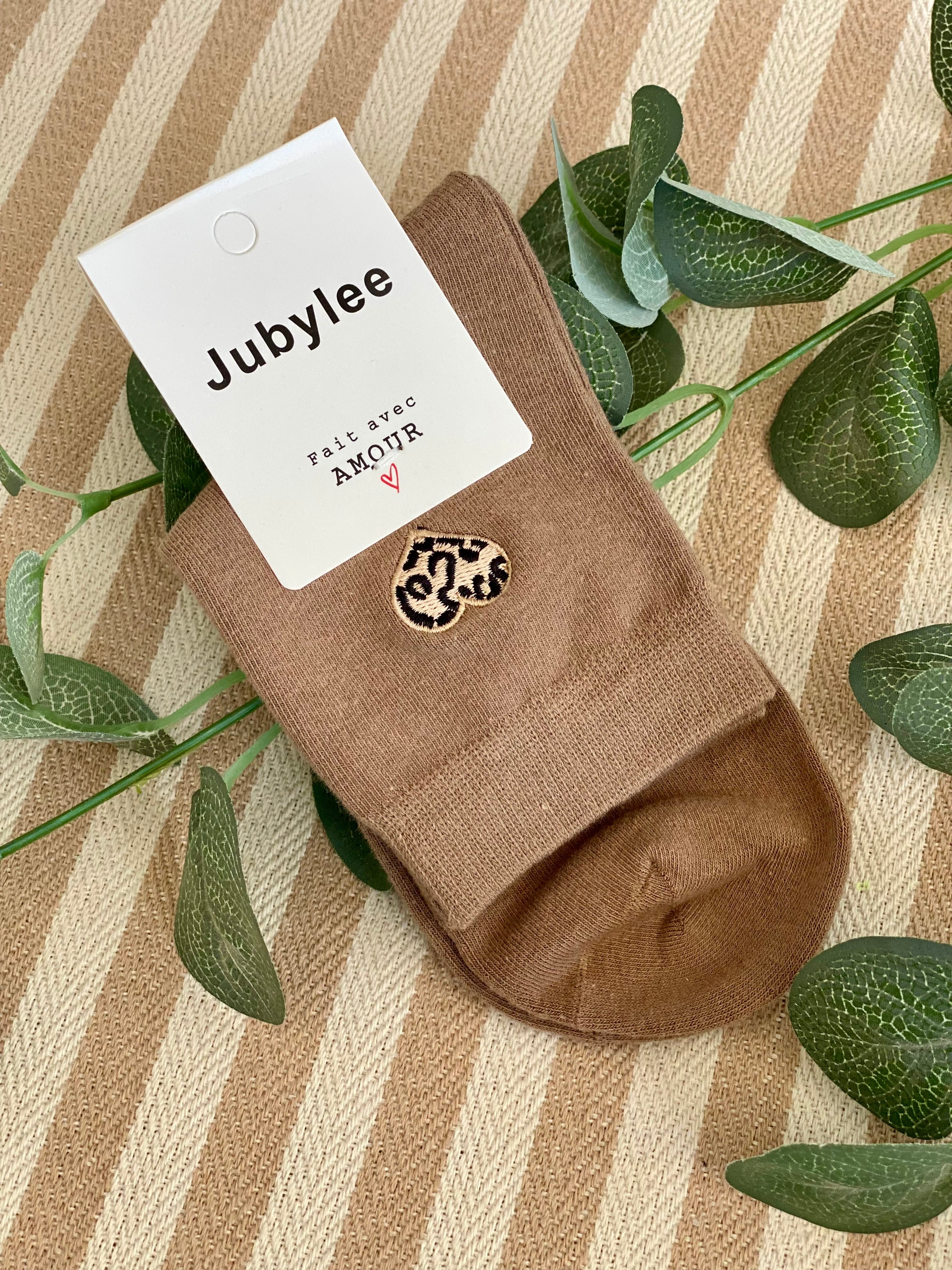 Chaussettes Coeur Léo 🐆 SANDY