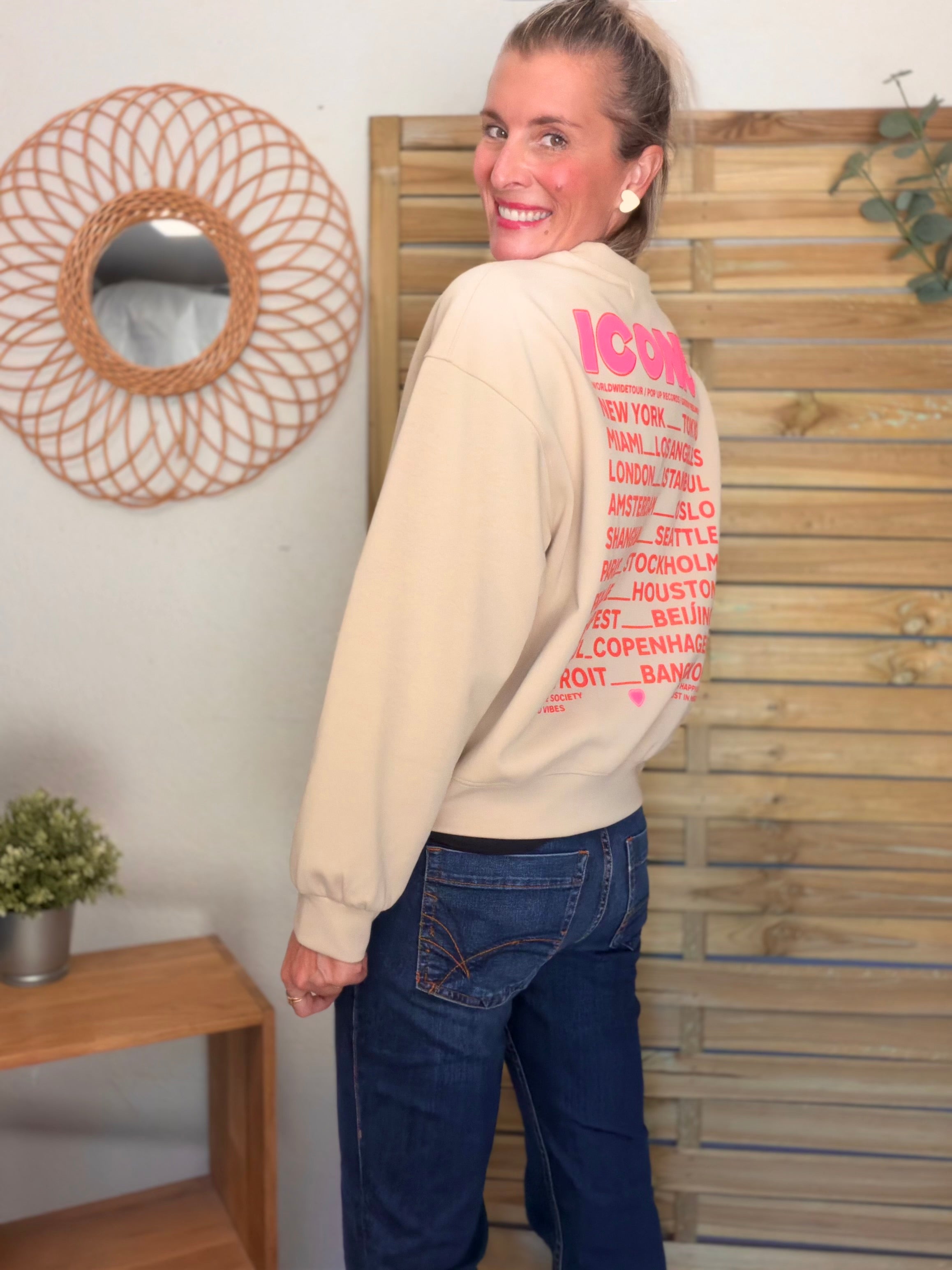 Sweat ICONIC ultra doux OMBLINE - Beige