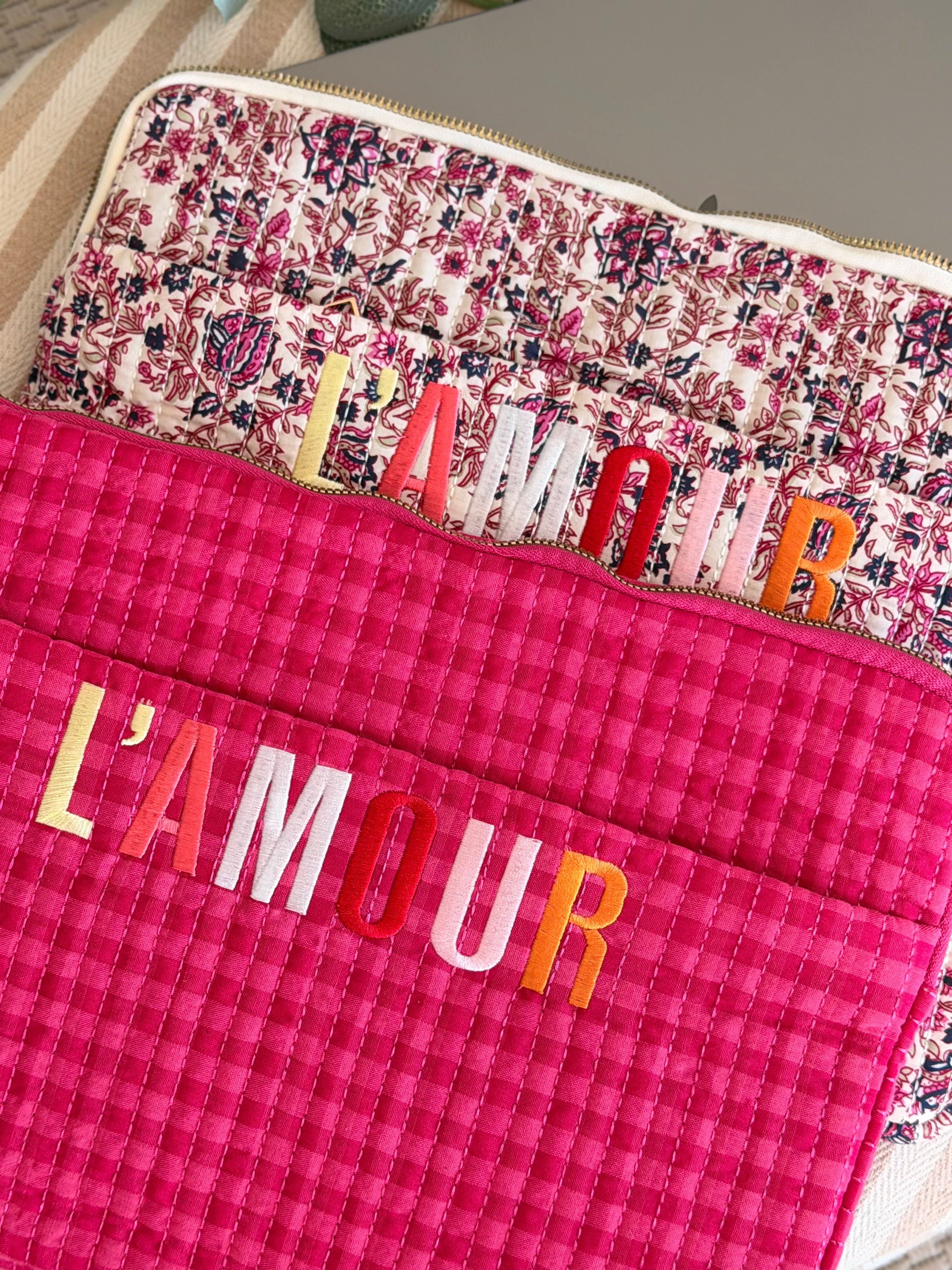 Pochette matelassée pour ordinateur 13´ L’AMOUR
