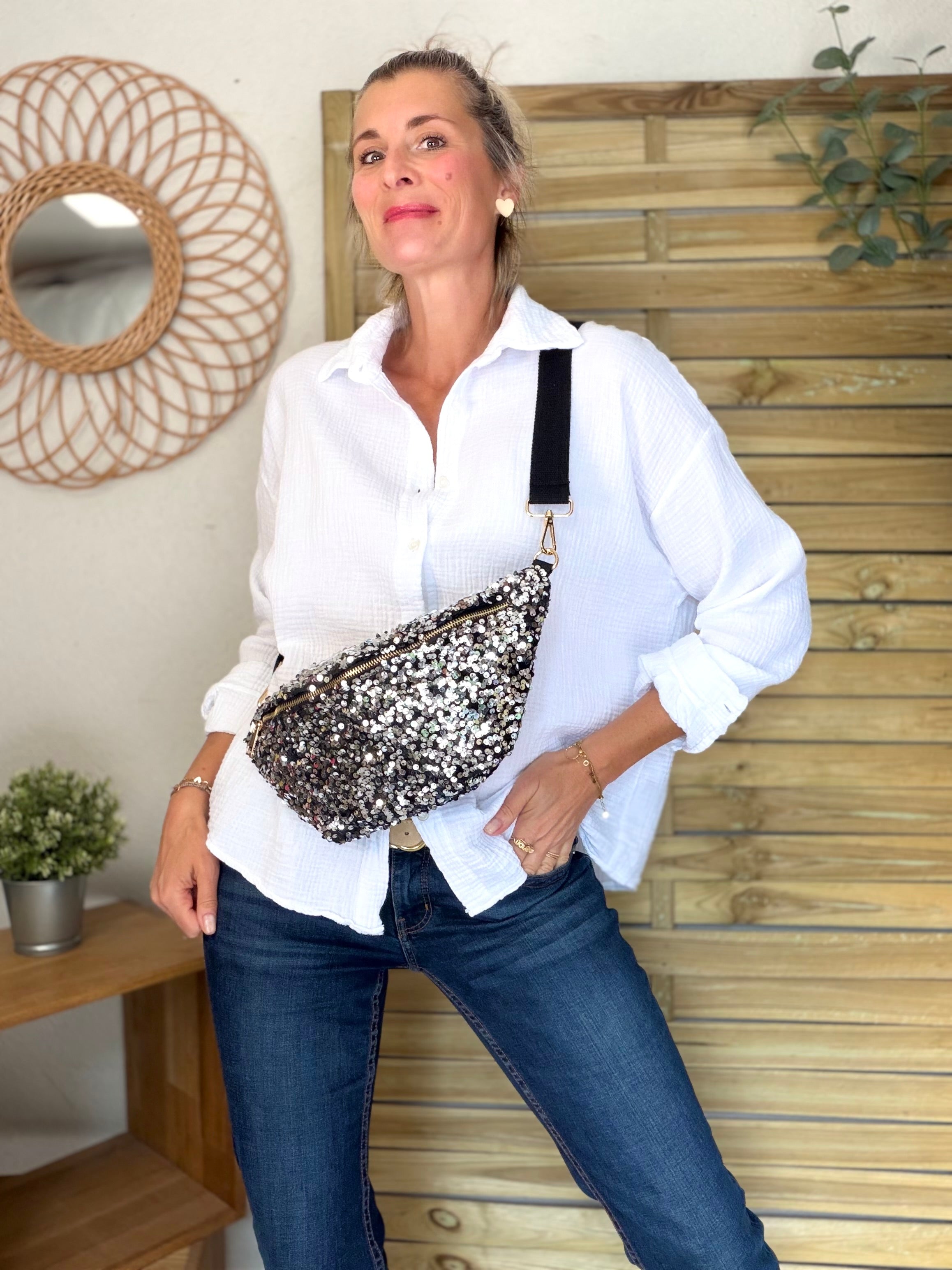 Chemise en gaze de coton ICONIC - ALANIS Blanc