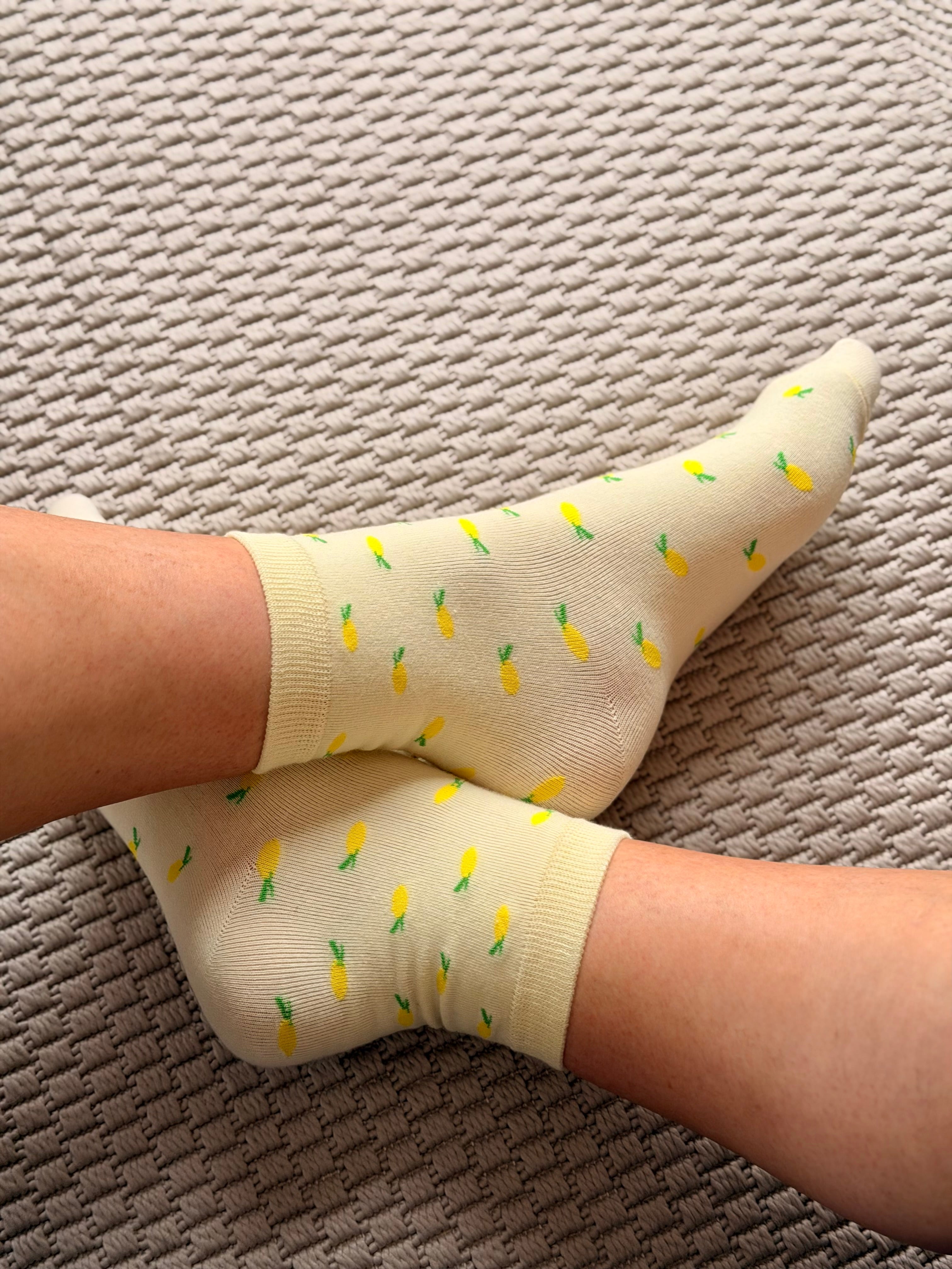Chaussettes ZAZA - Motifs 🍋🍓🍒🍍💄