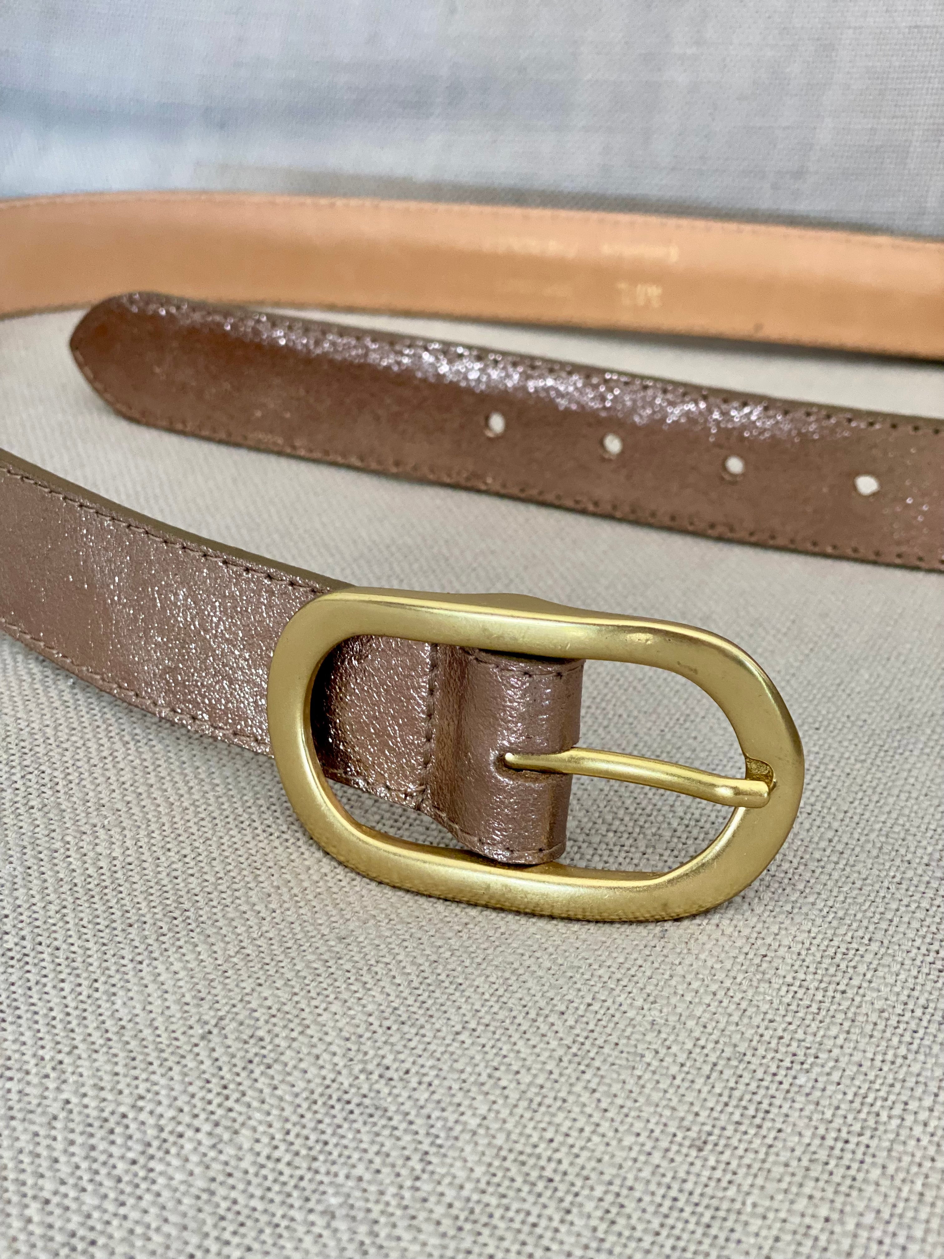 Ceinture boucle laiton - ABBY - Bronze