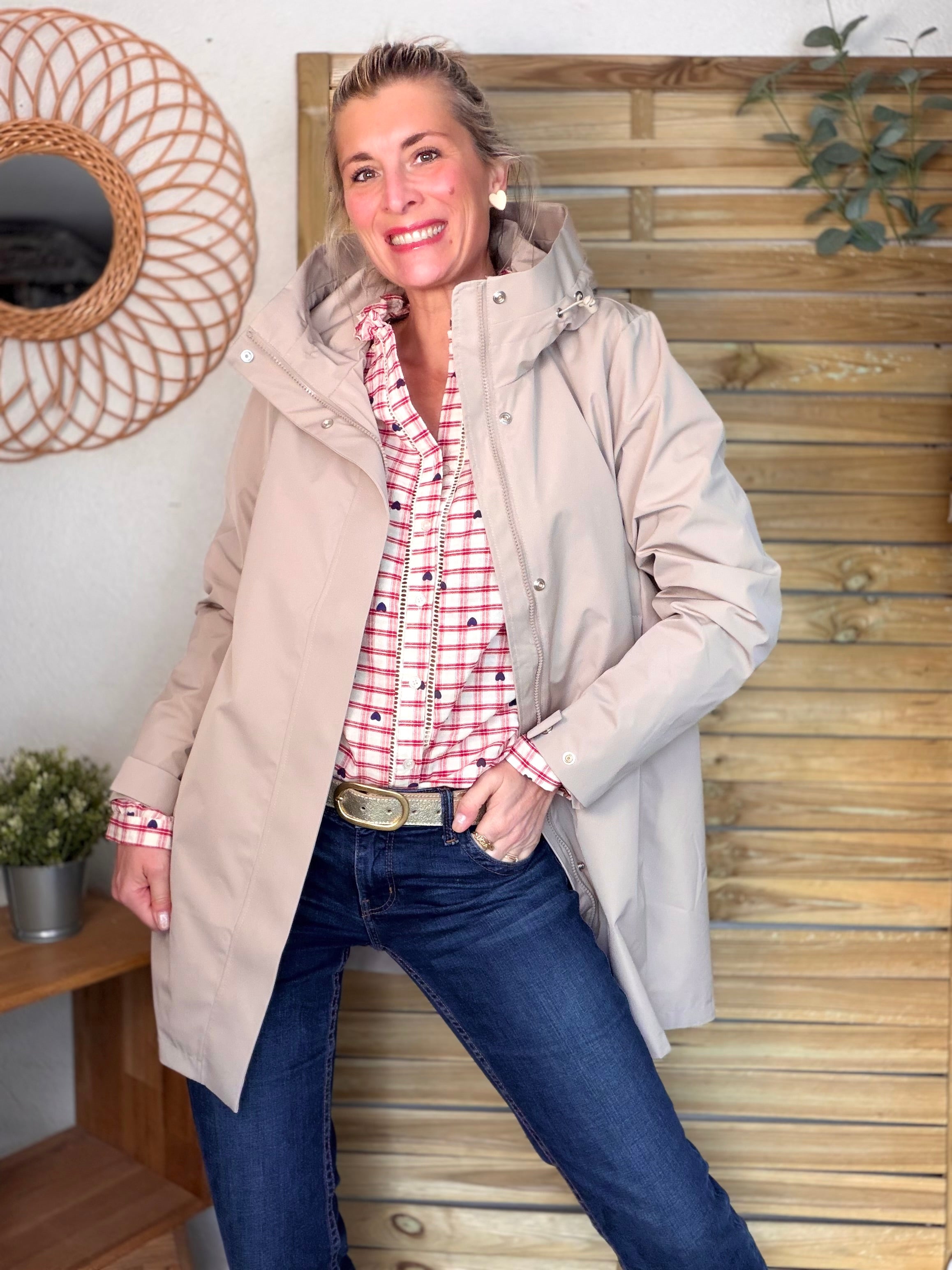 Imperméable LAURENCE long - Beige