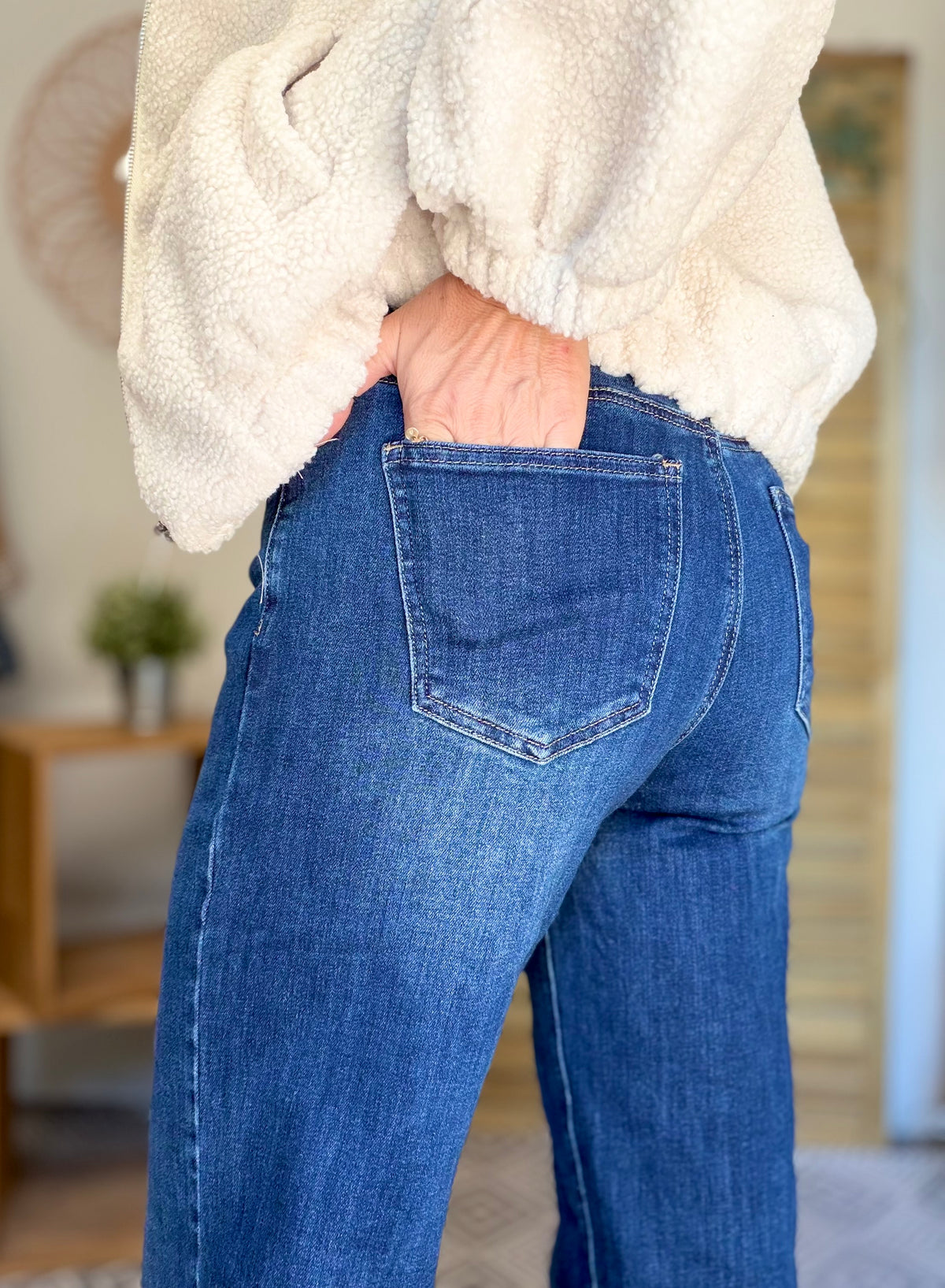 Pantalon Jean Wide leg BAPTISTE Bleu