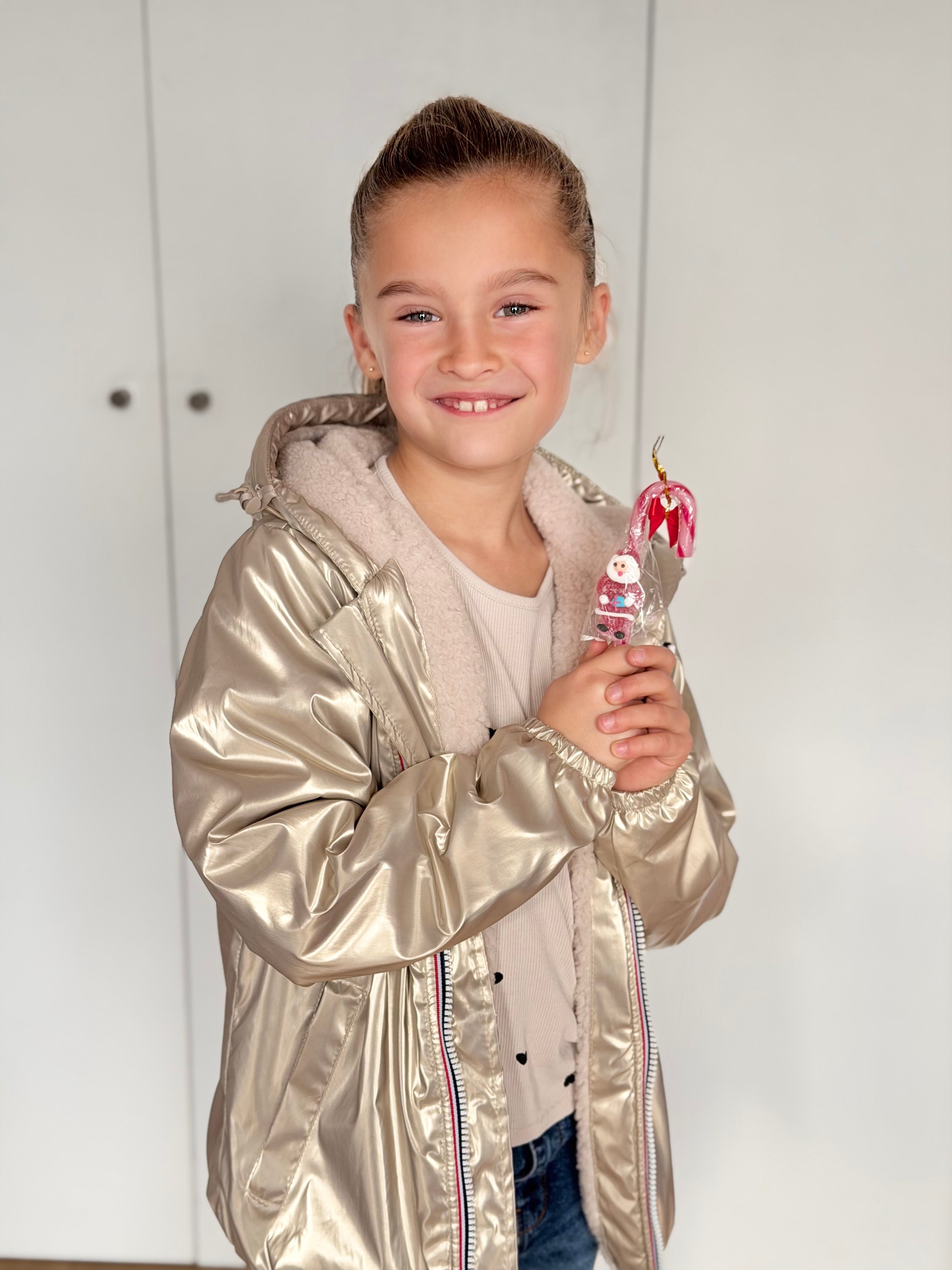 Parka Imperméable mixte LOUIS.E KIDS Sherpa - Doré - LAURA JO