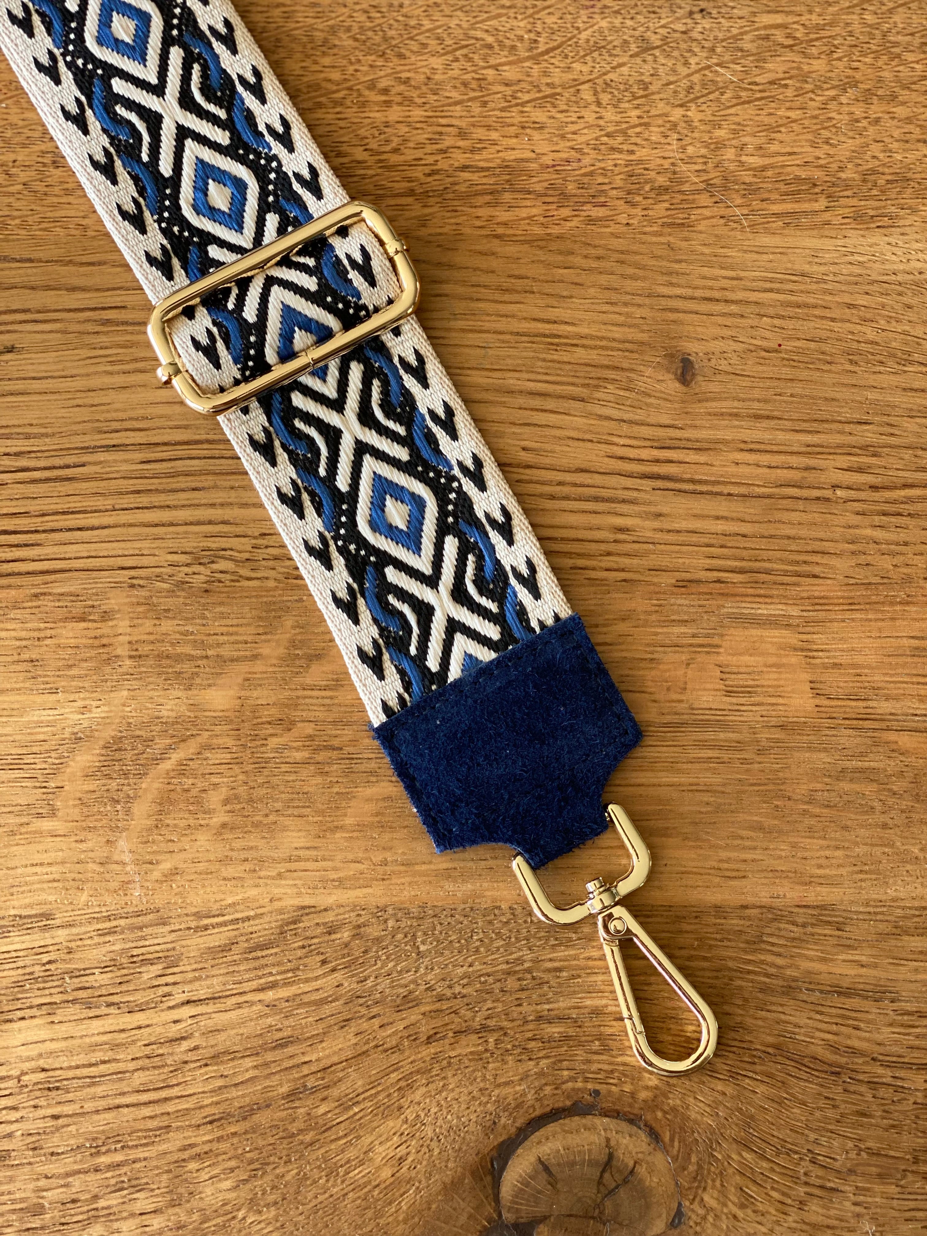 Sangle / Bandoulière en cuir daim pour sacs/ bananes - MARNIE