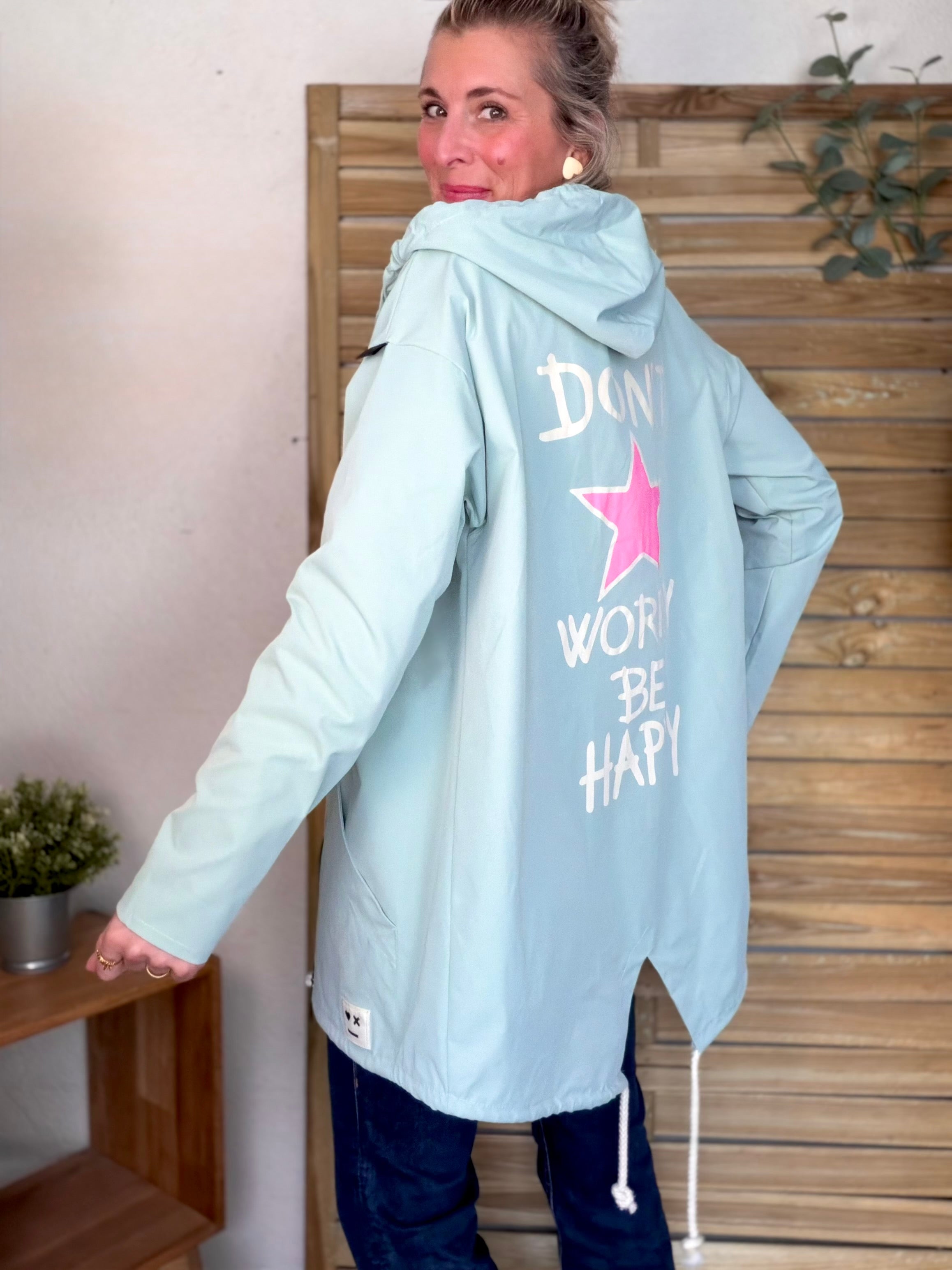 Veste Coupe vent long LESLIE - Vert d'eau