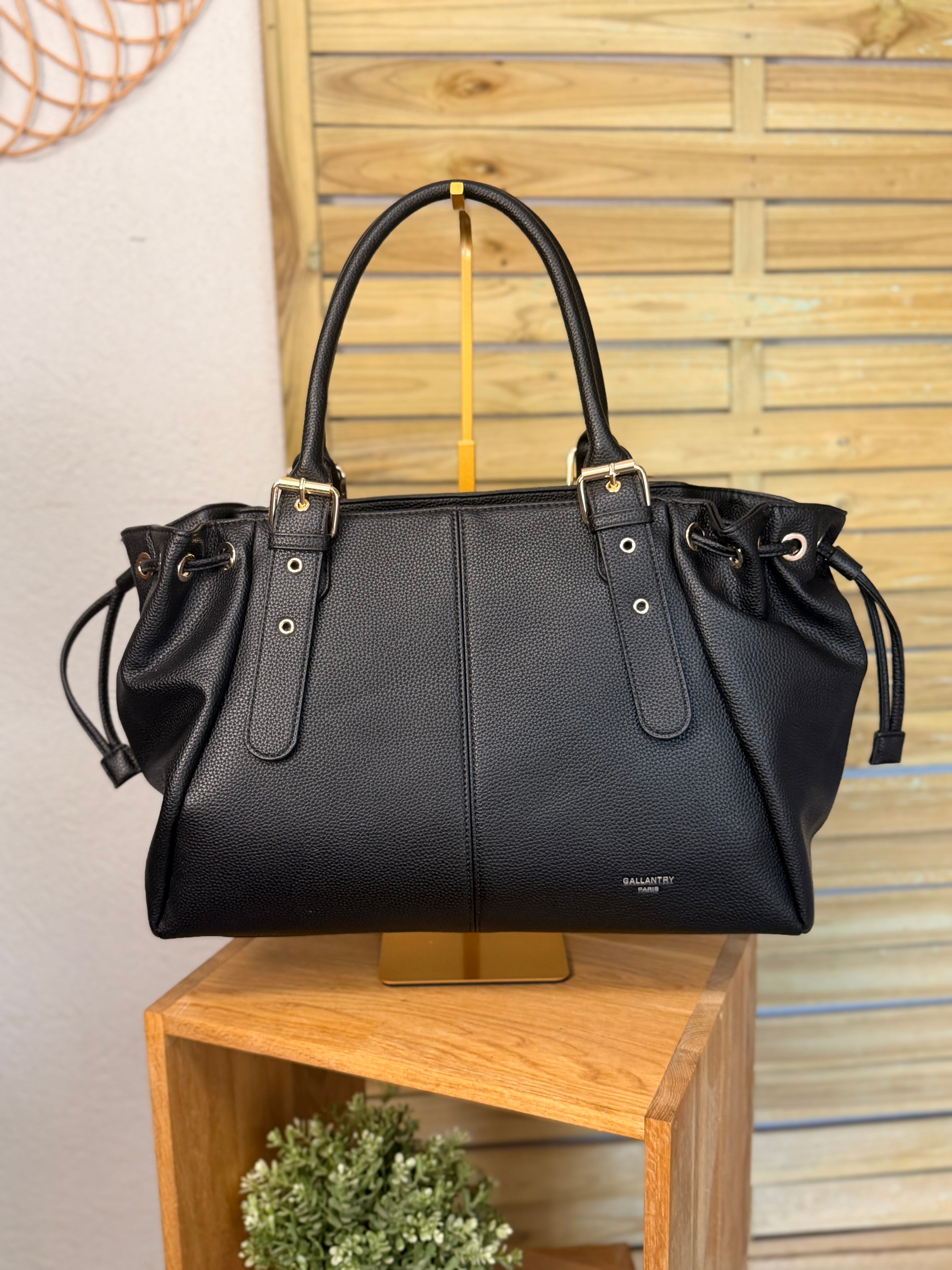 Sac cabas XL simili cuir CLÉA Noir