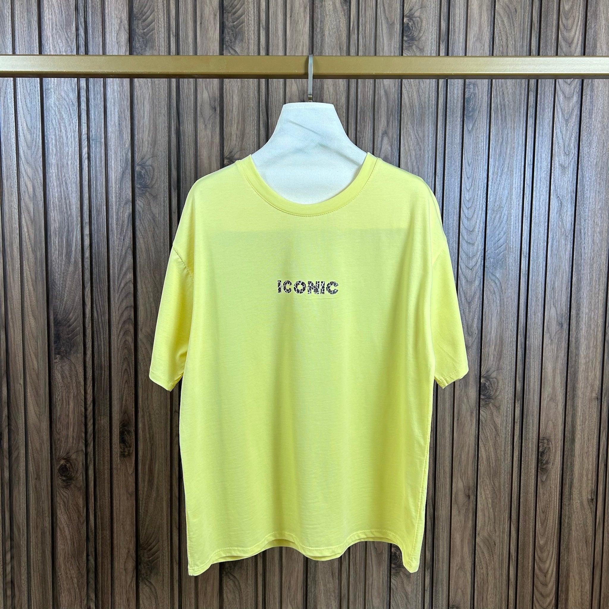 Tee shirt ICONIC Léo LÉONA Jaune