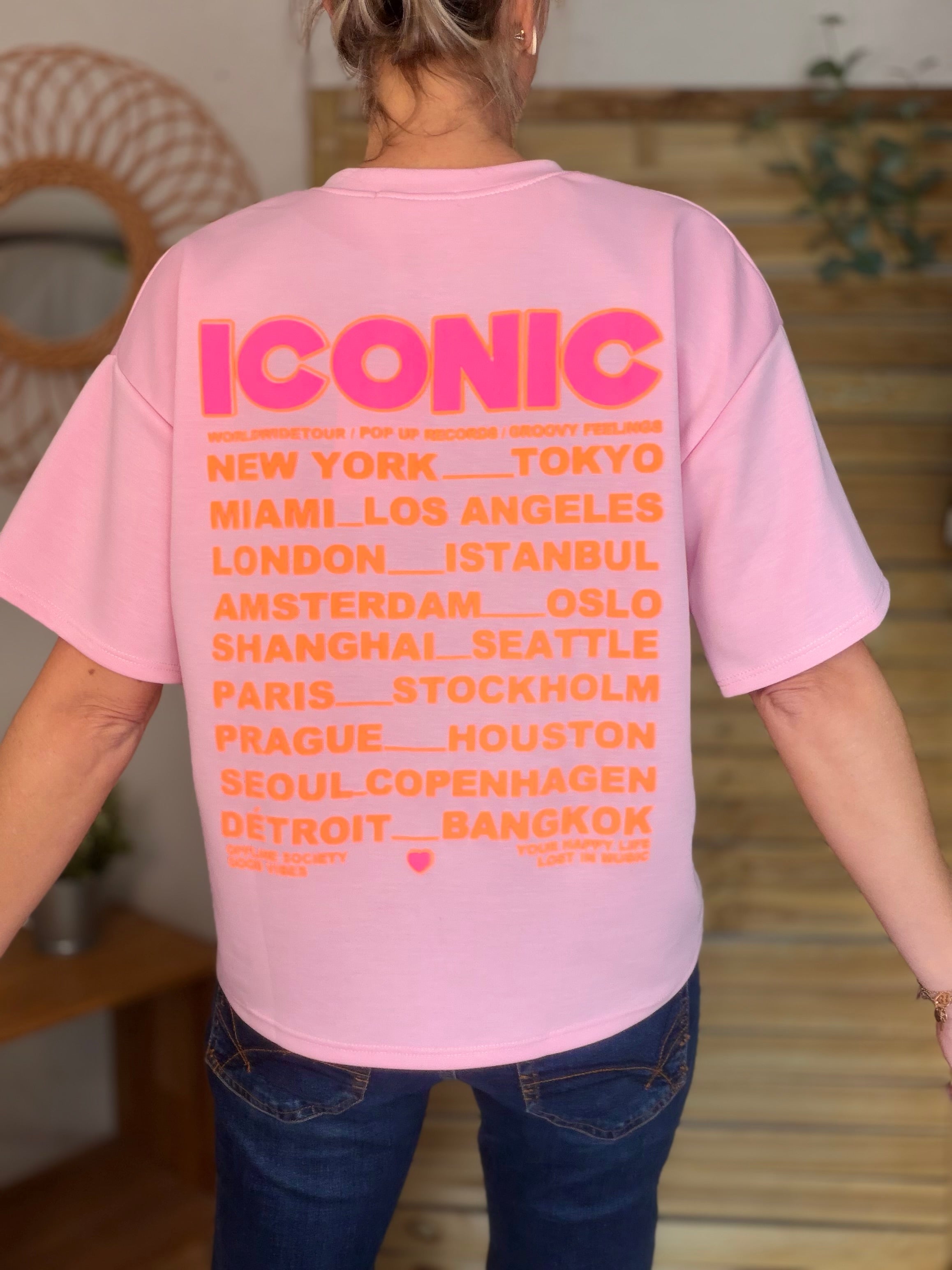 Tee shirt ICONIC - THÉA Rose