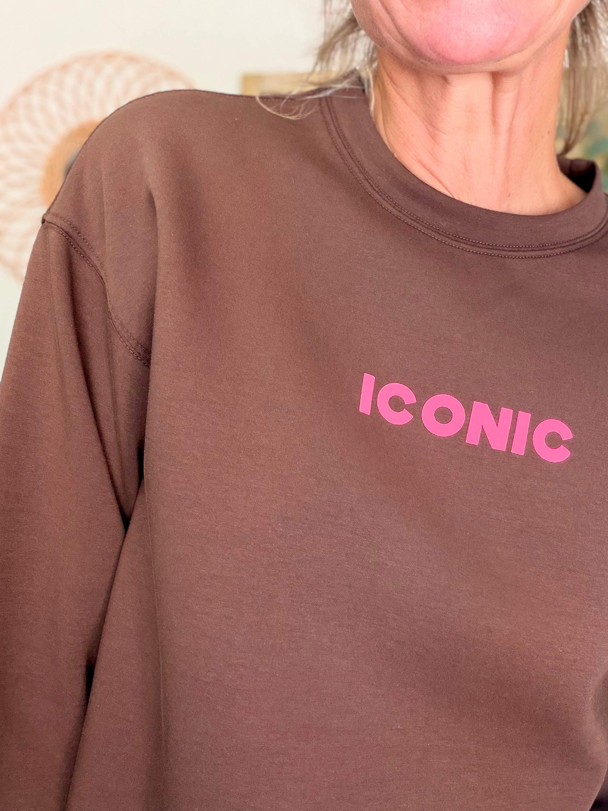 Sweat ICONIC ultra doux OMBLINE - Chocolat