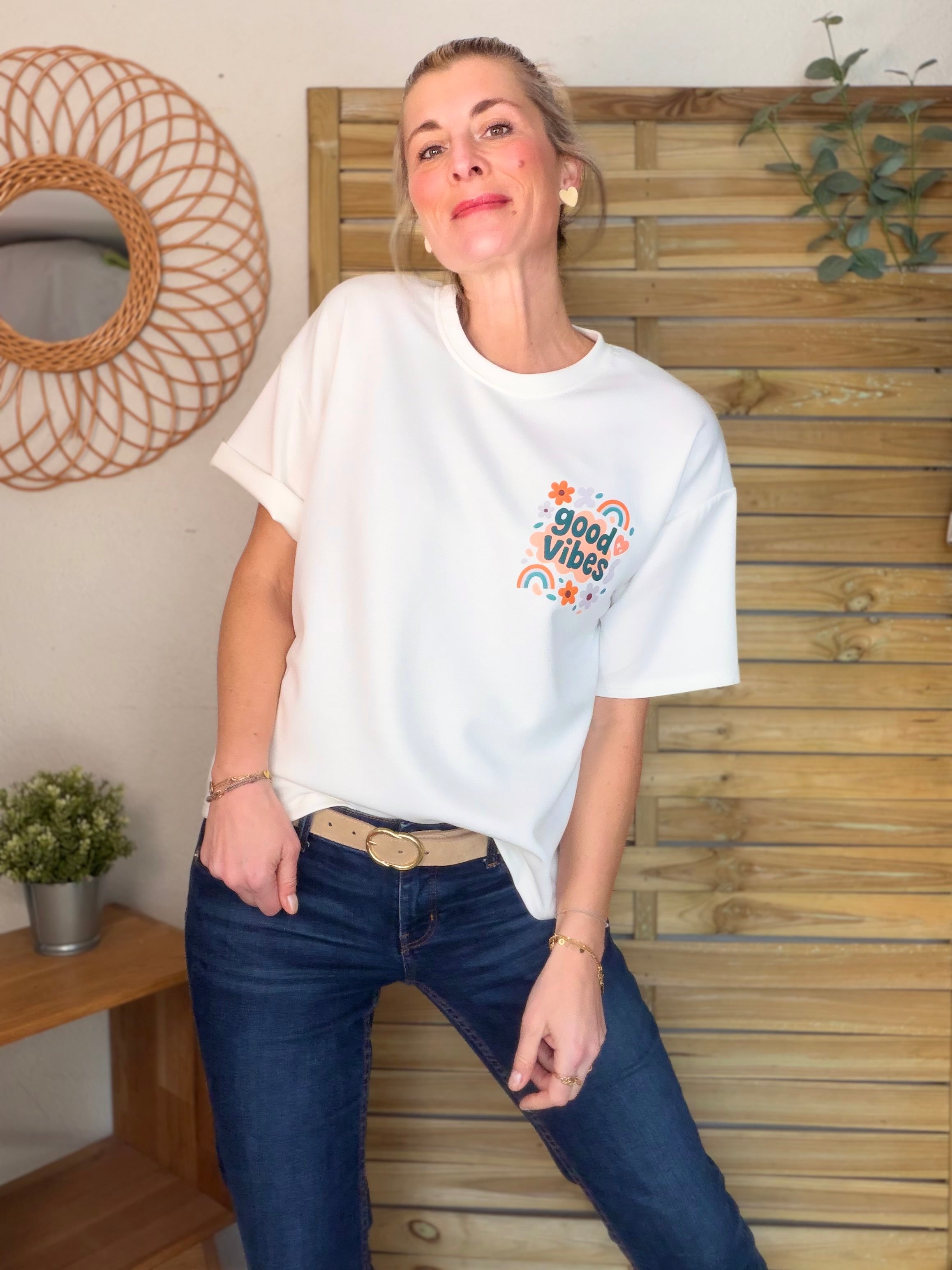 Tee shirt GOOD VIBES - THÉA