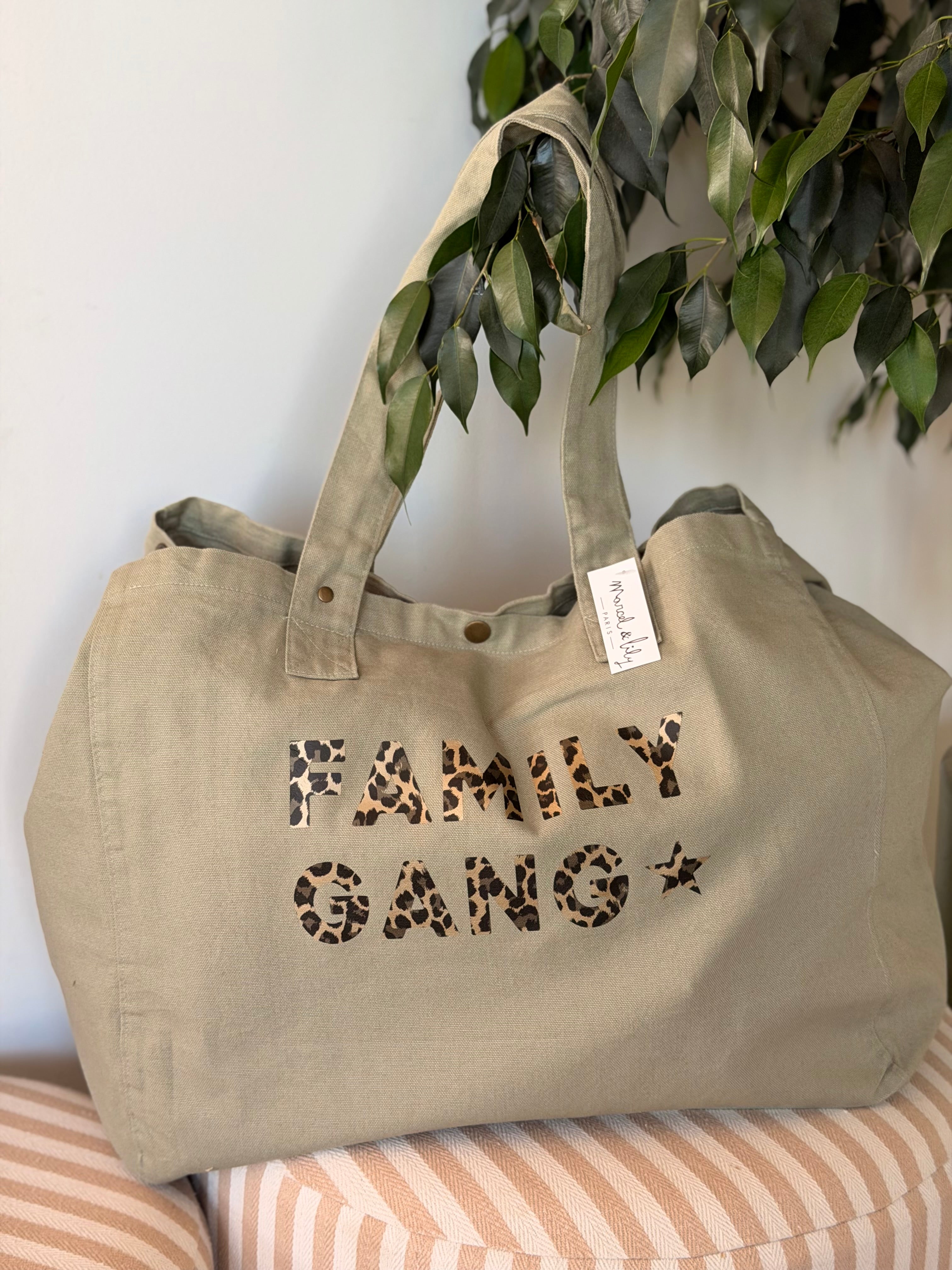 Sac week end FAMILY GANG Sauge - Marcel et Lily