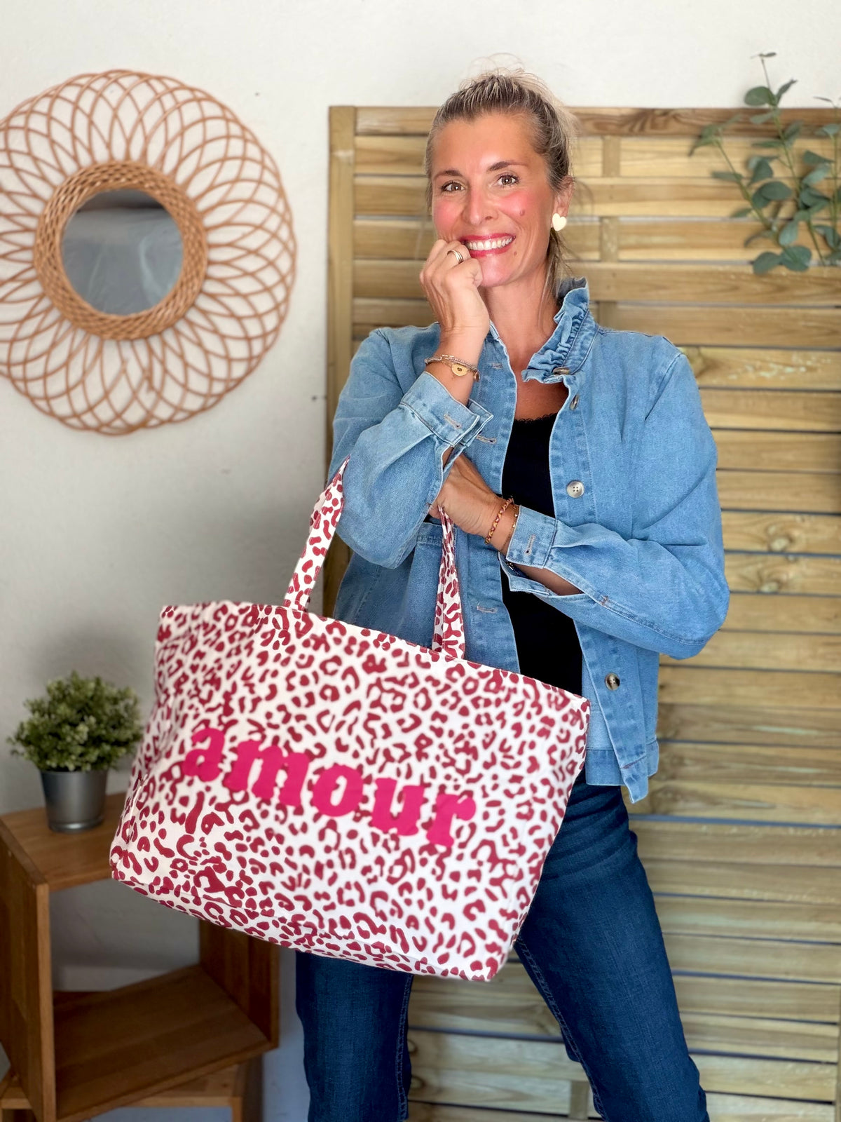 Grand cabas Tote bag Léo amour BELLY