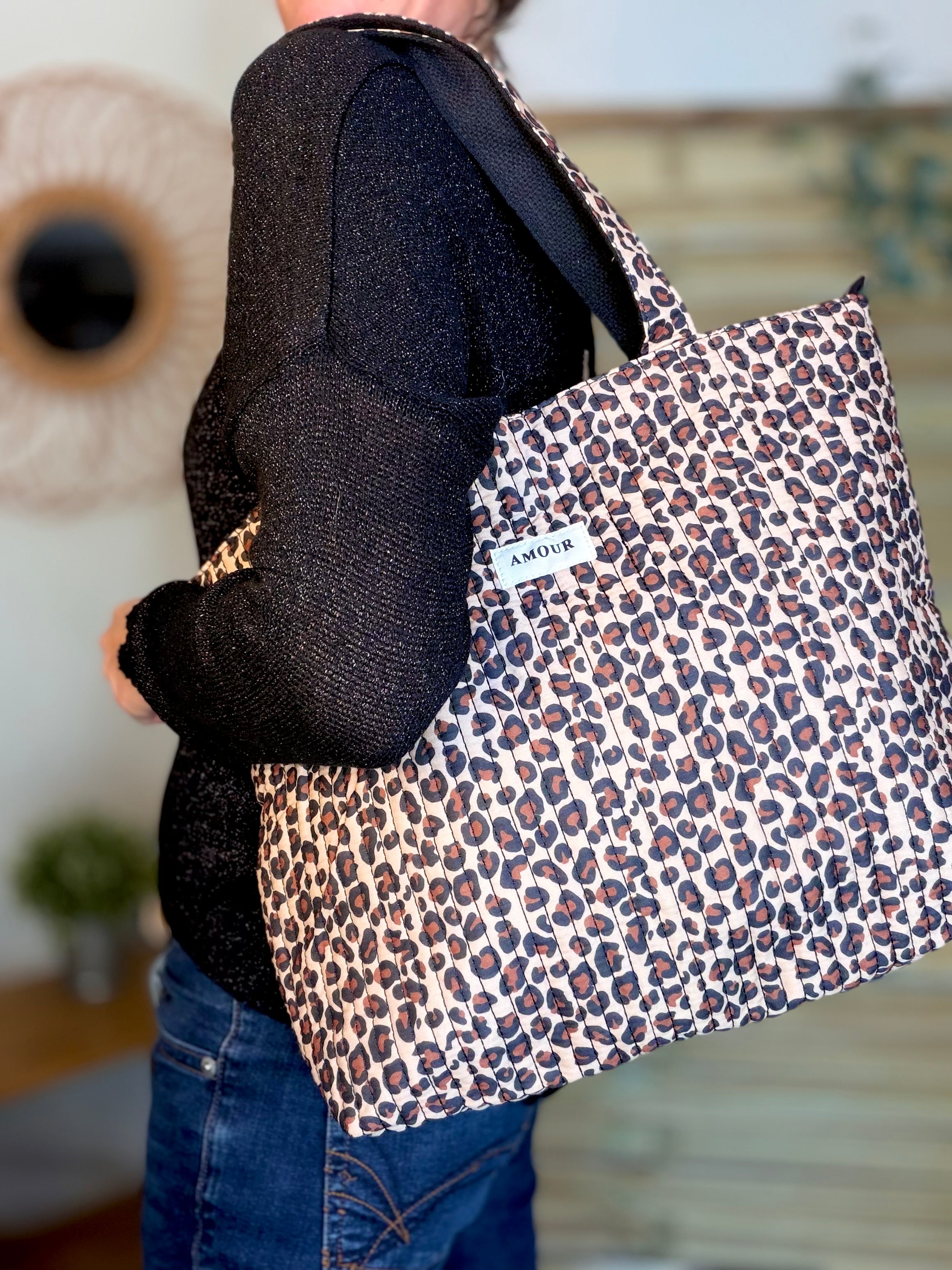 Sac cabas imprimé PIERCE - Léo 🐆