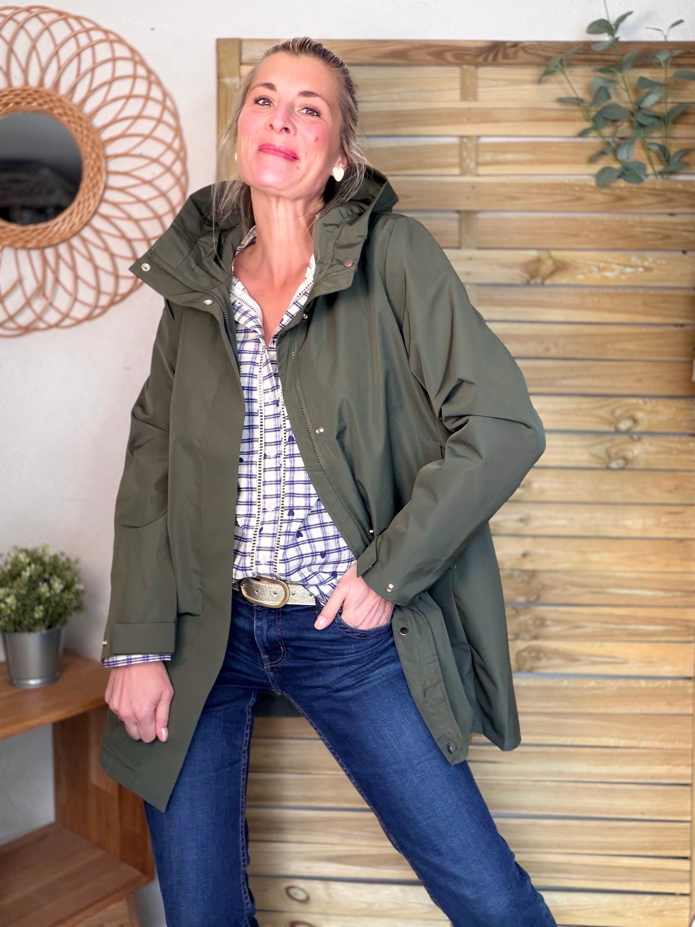 IMPERMÉABLE LAURENCE LONG KAKI LAIRA JO
