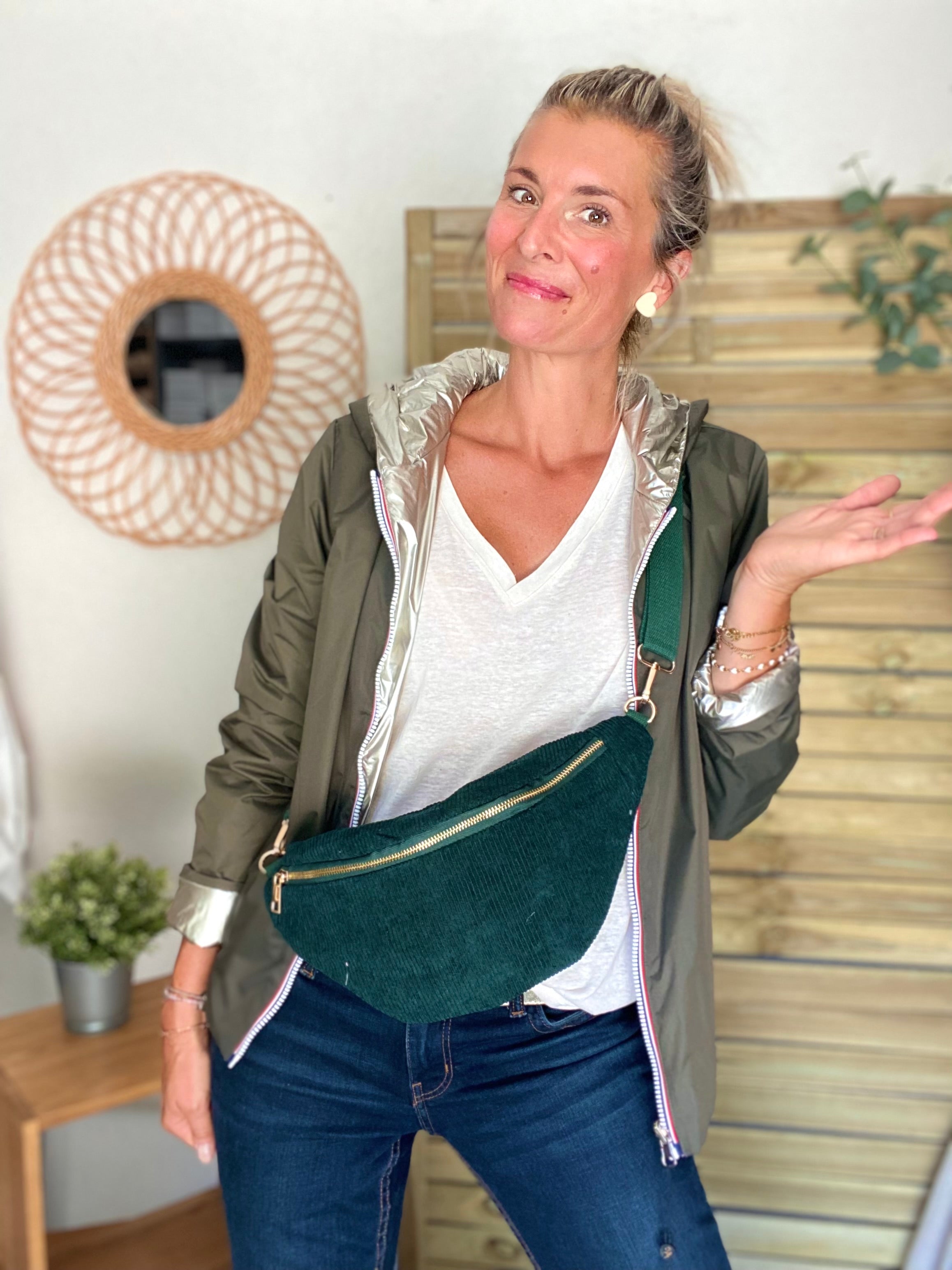 Sac banane XL Ciao Boum - IVY - Vert sapin
