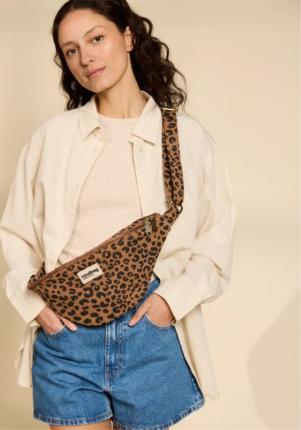 Sac banane XL HINDBAG Sasha Léo Cannelle