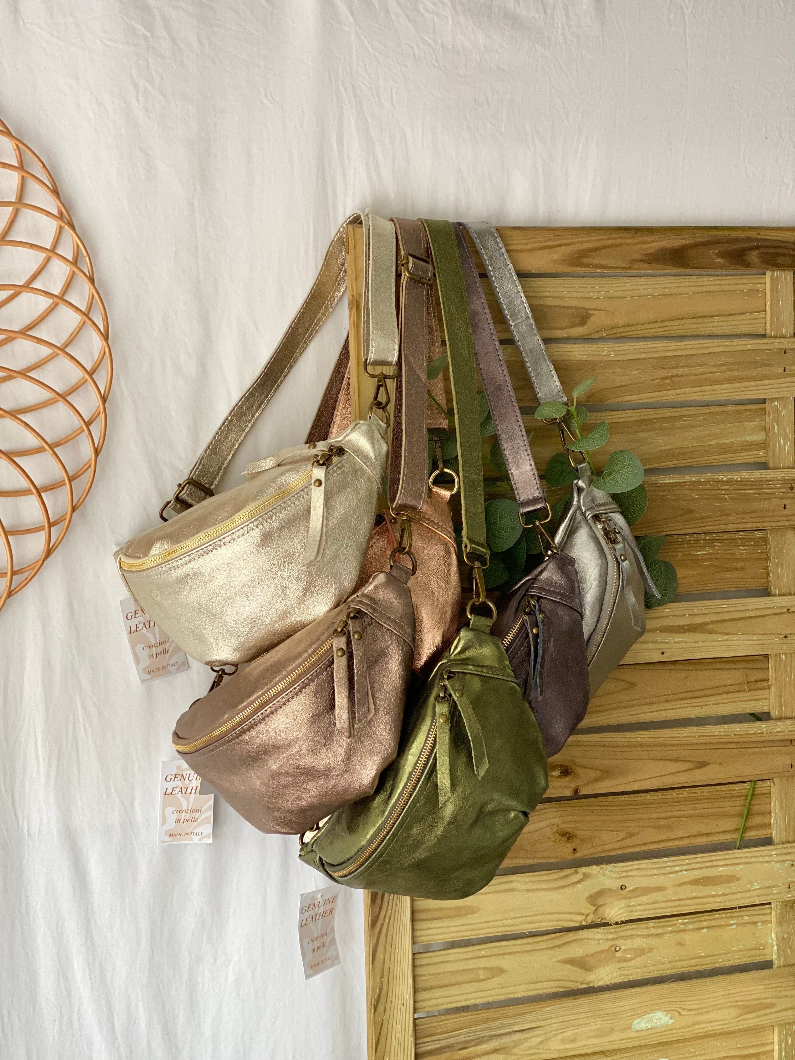 Sac banane en cuir - IRISS - Bronze (6 coloris)