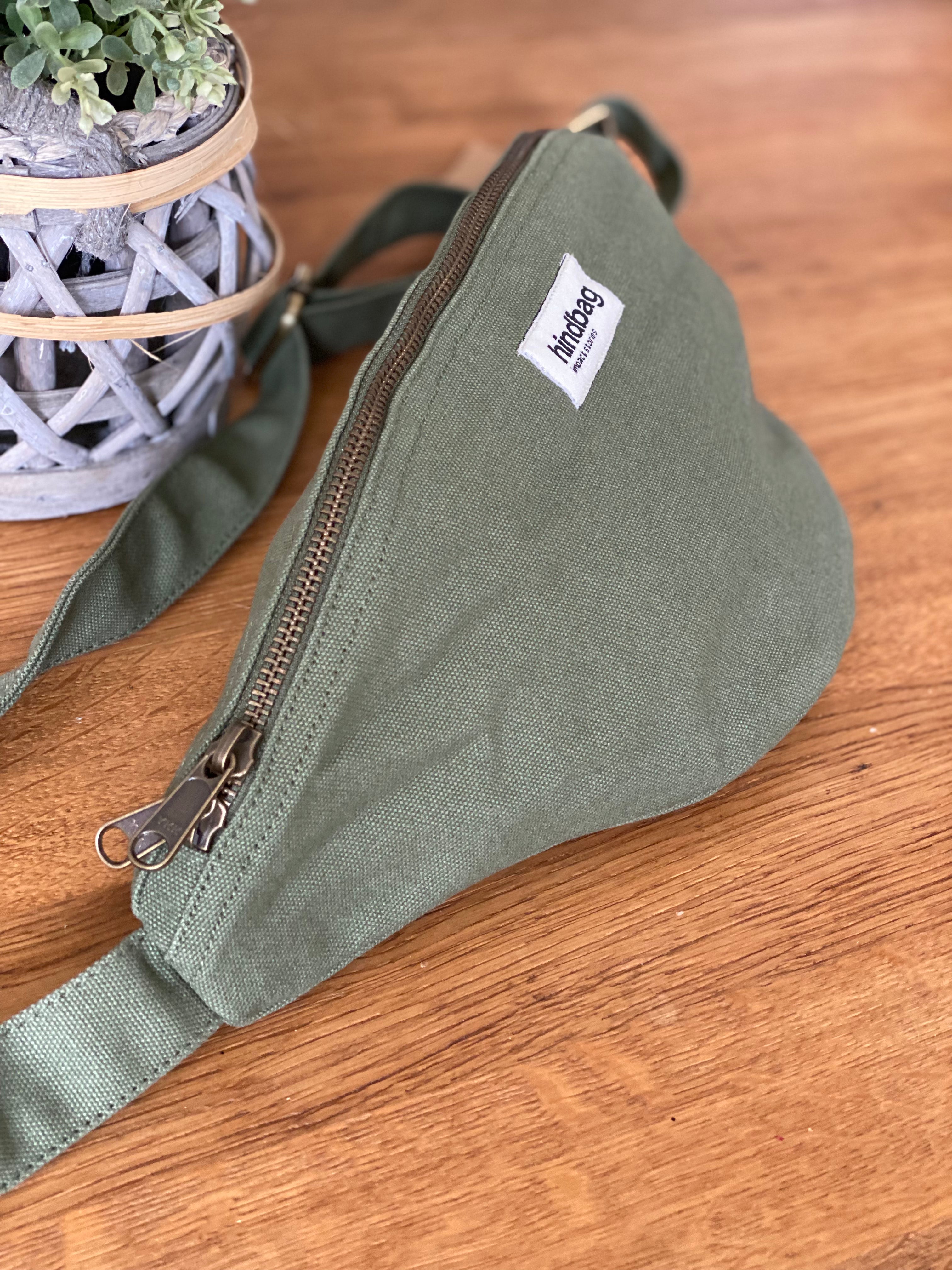 Sac banane XL HINDBAG Sasha Vert Olive / Kaki