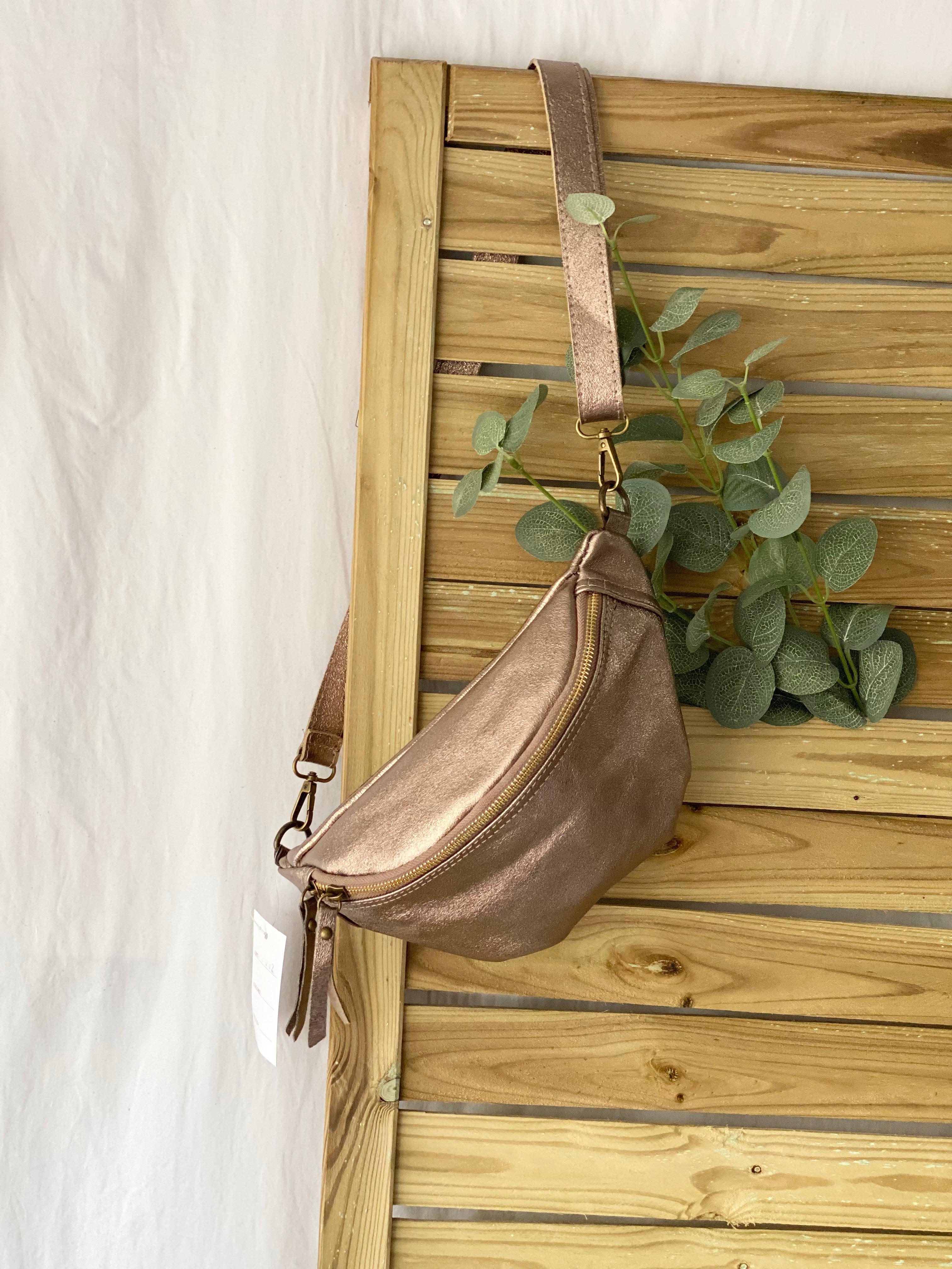 Sac banane en cuir - IRISS - Bronze (6 coloris)