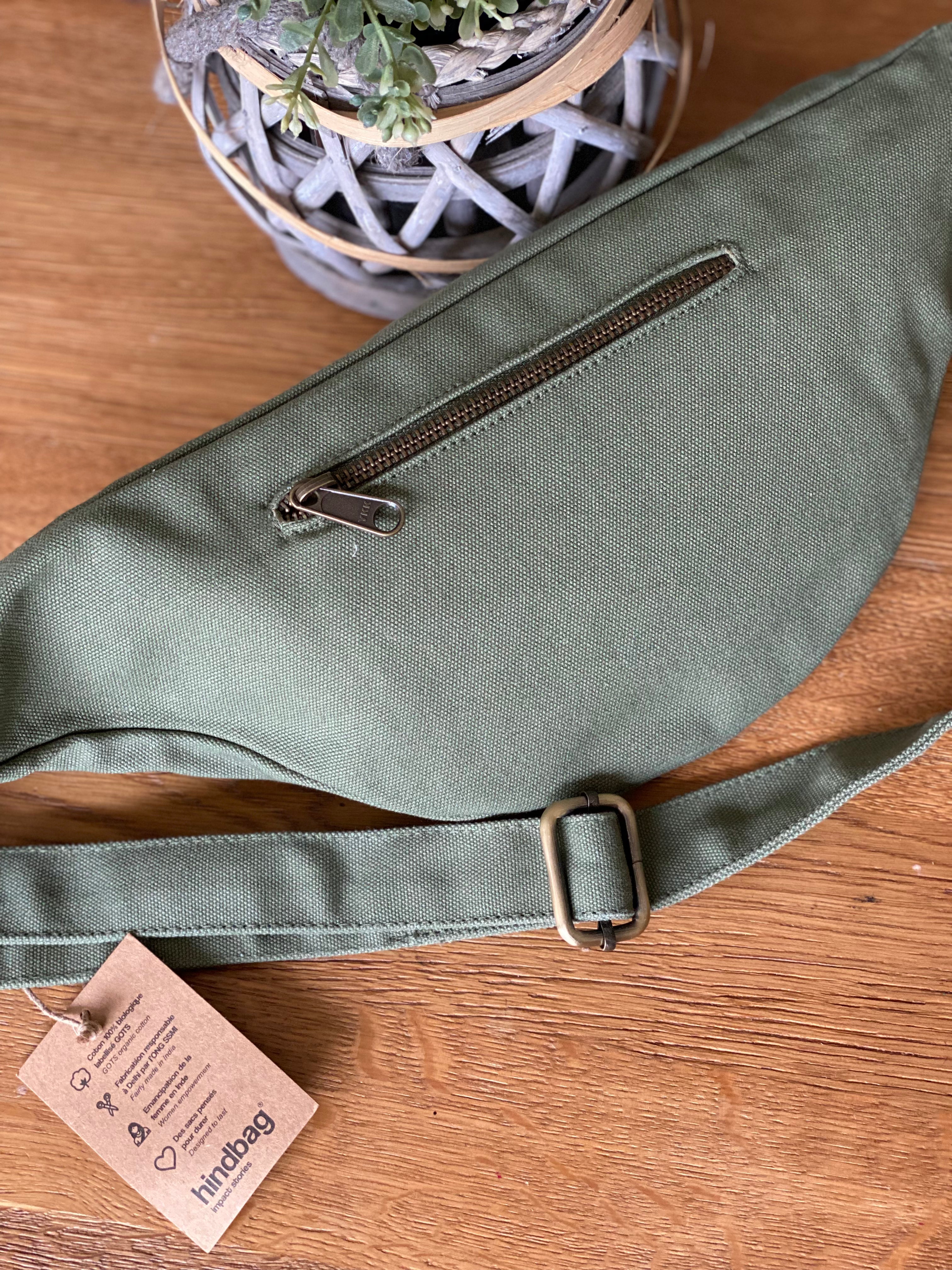 Sac banane XL HINDBAG Sasha Vert Olive / Kaki