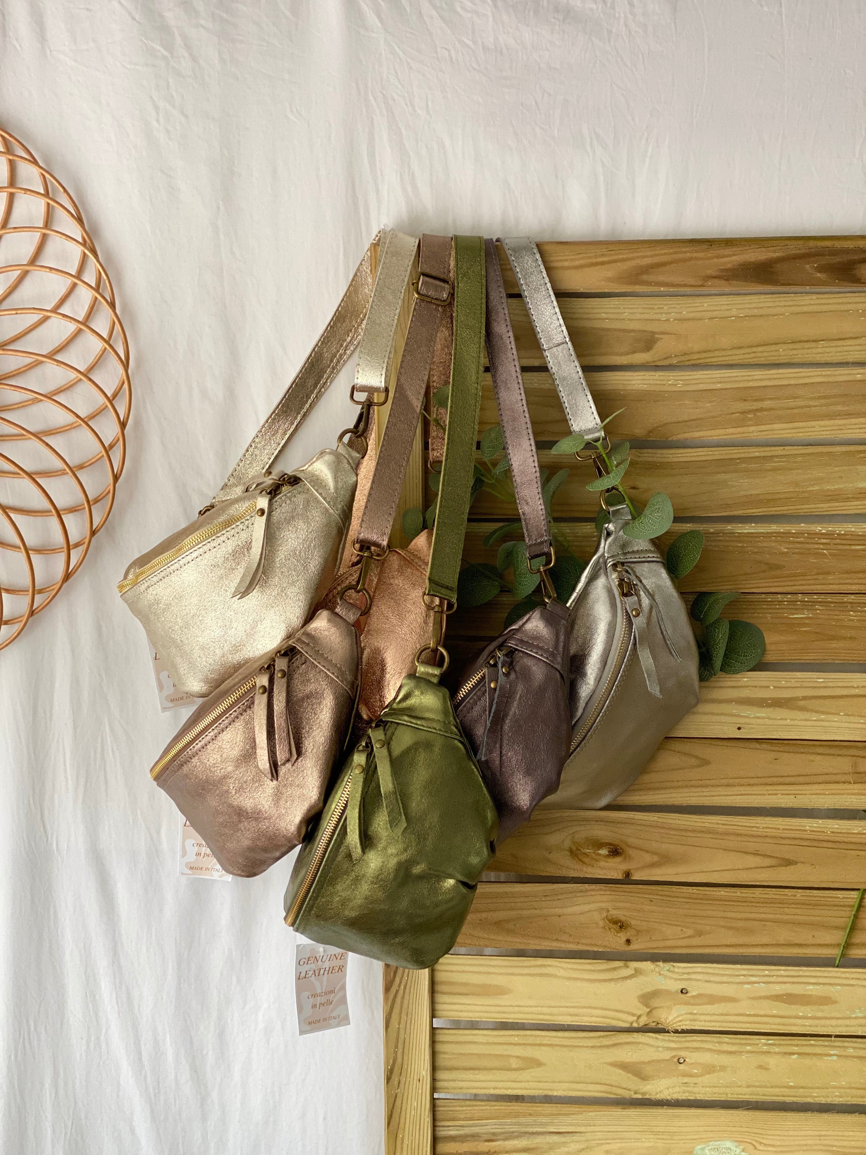 Sac banane en cuir - IRISS - Bronze (6 coloris)