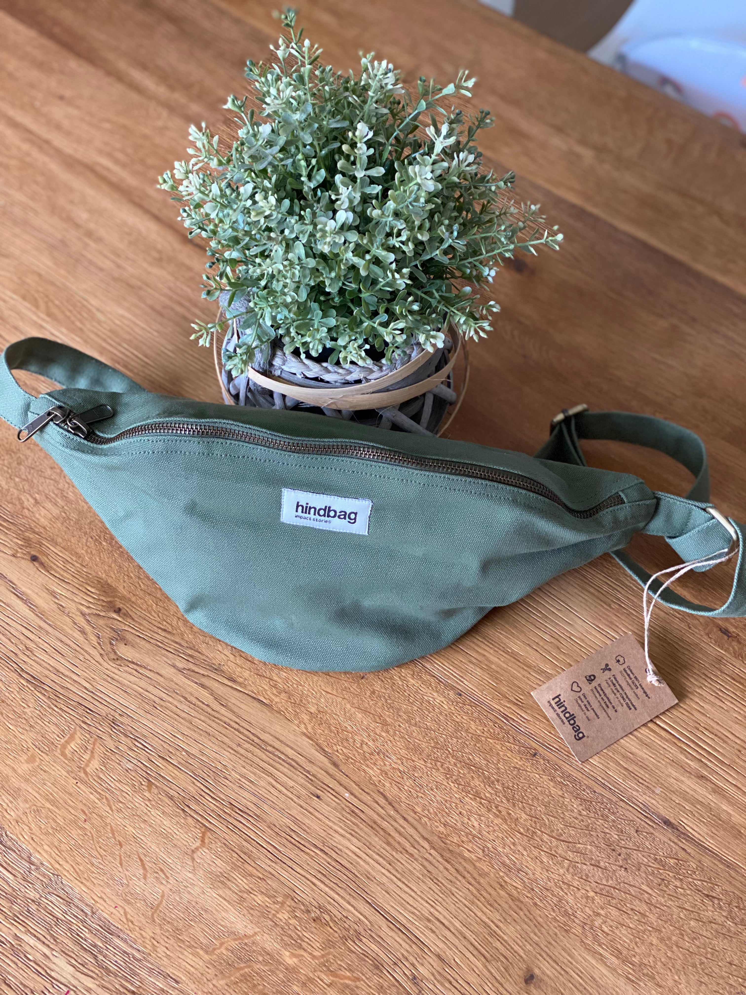 Sac banane XL HINDBAG Sasha Vert Olive / Kaki