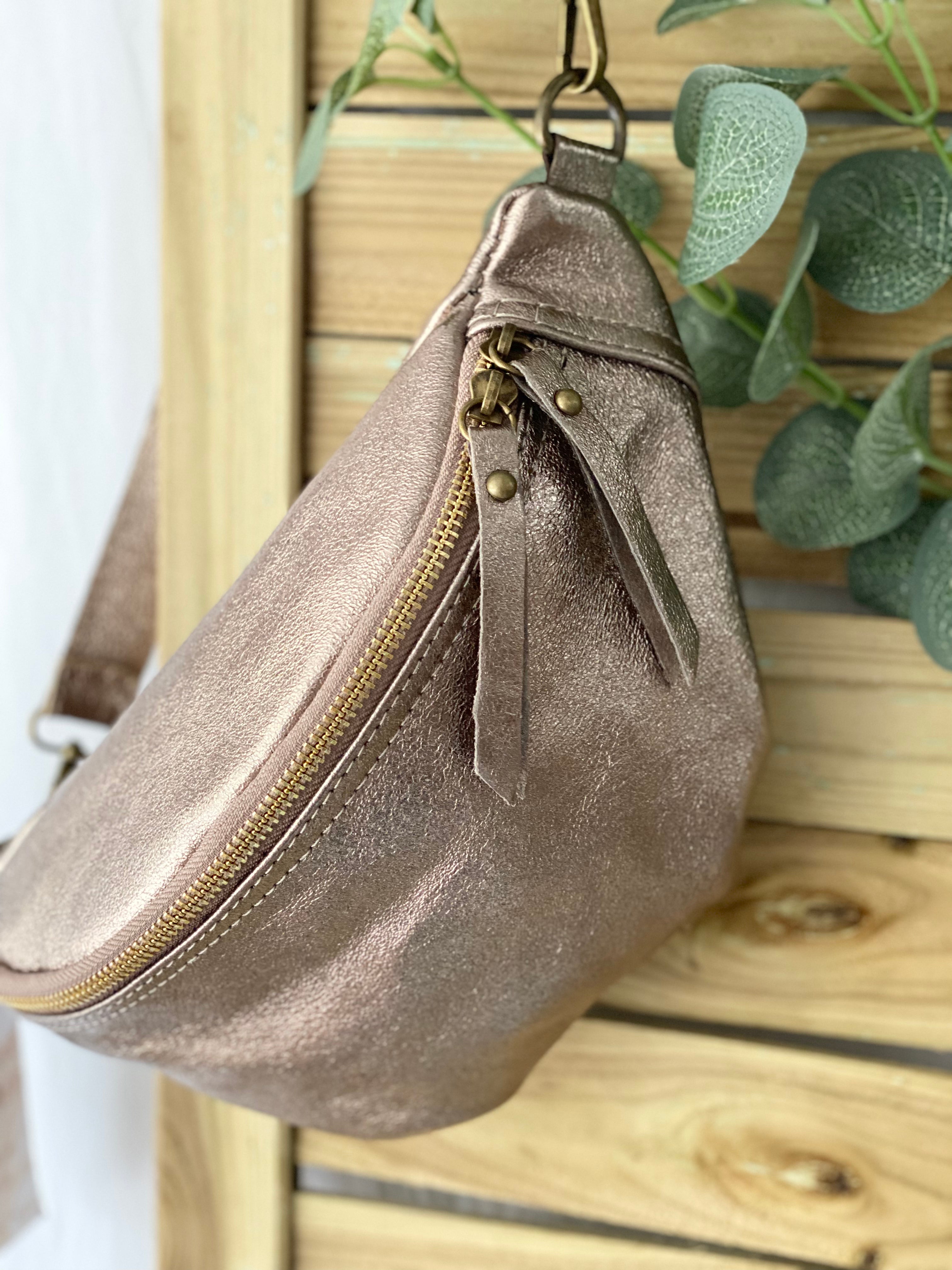 Sac banane en cuir - IRISS - Bronze (6 coloris)