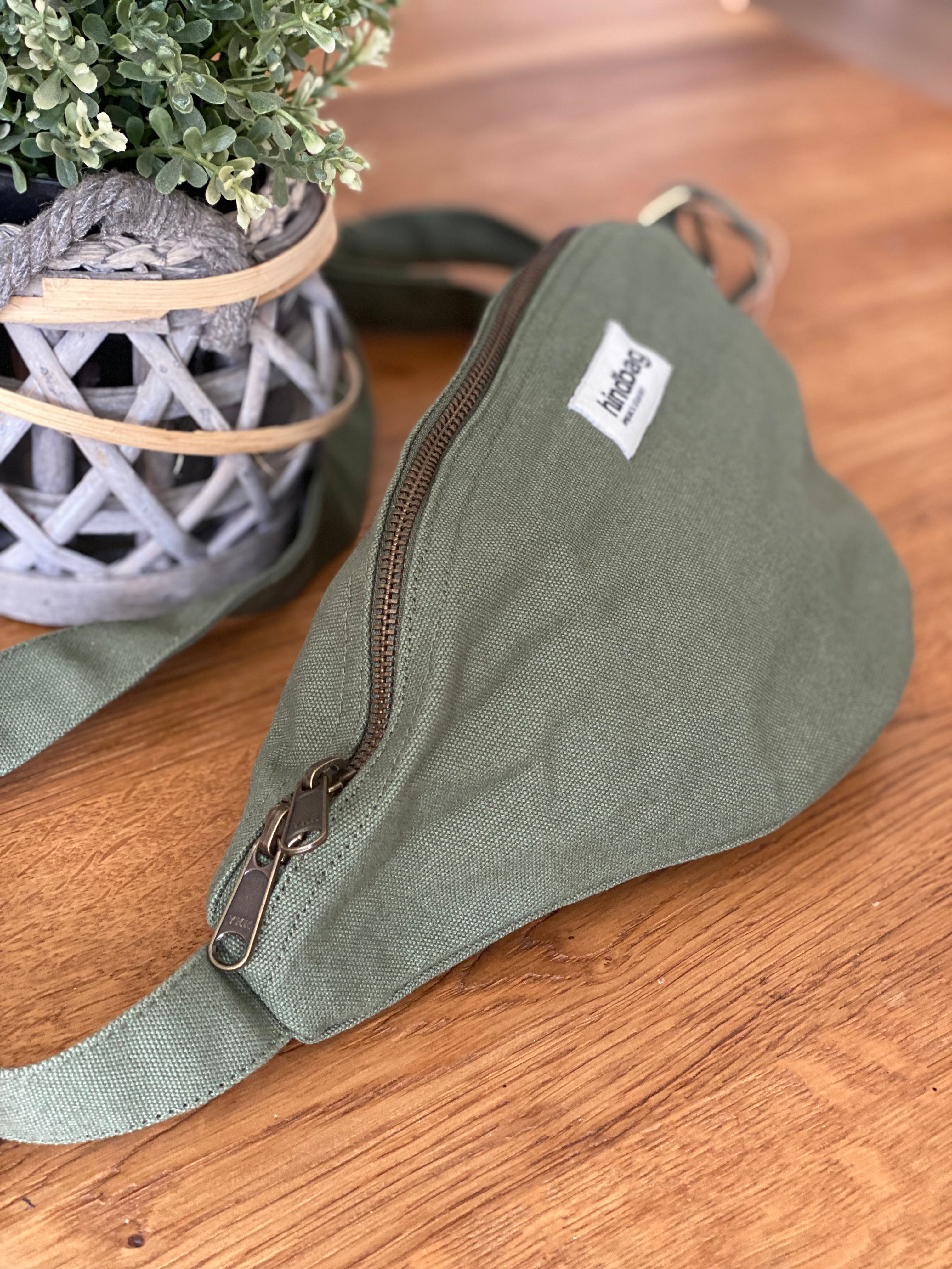 Sac banane XL HINDBAG Sasha Vert Olive / Kaki